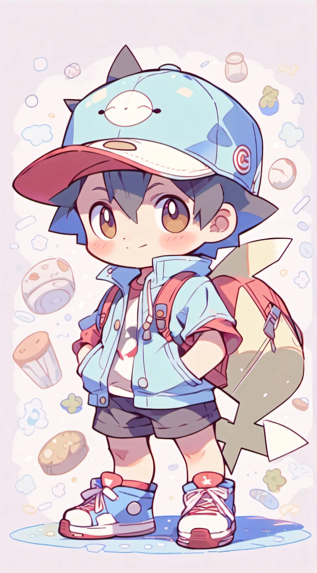 ai character: Pokemon fan background