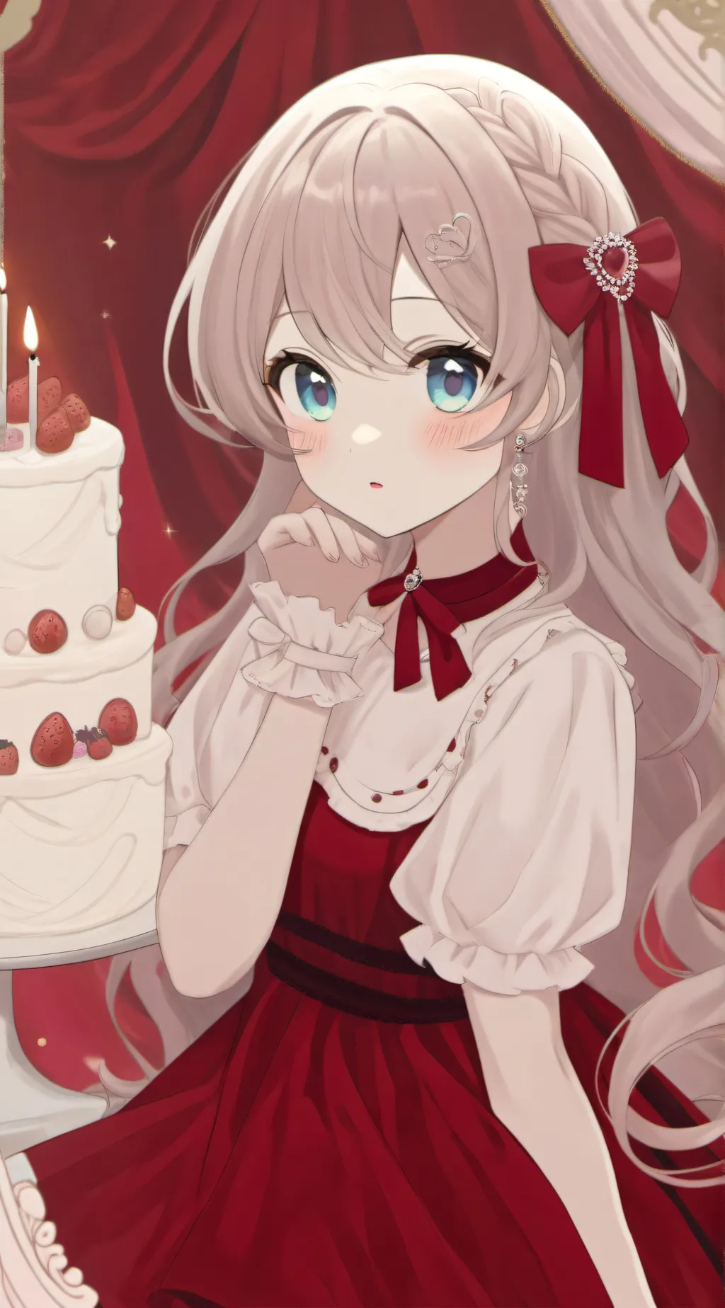 ai character: Moonlight background