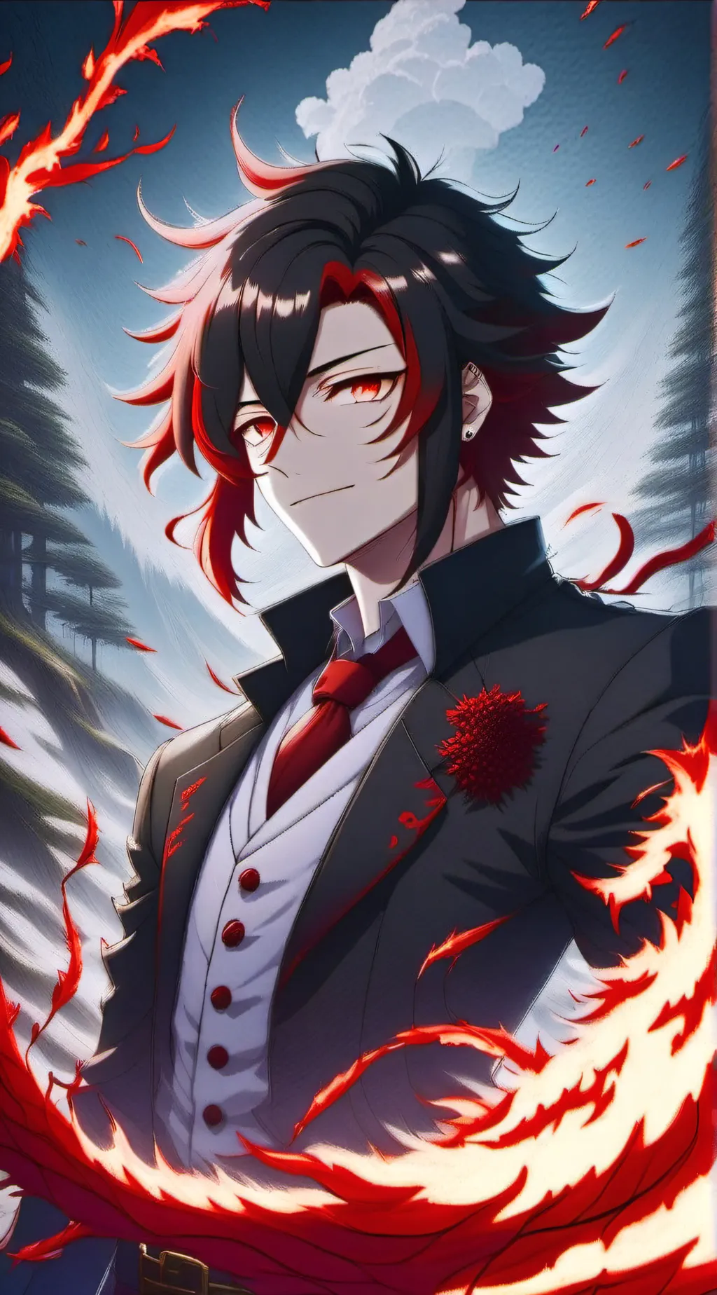 ai character: Axel  background