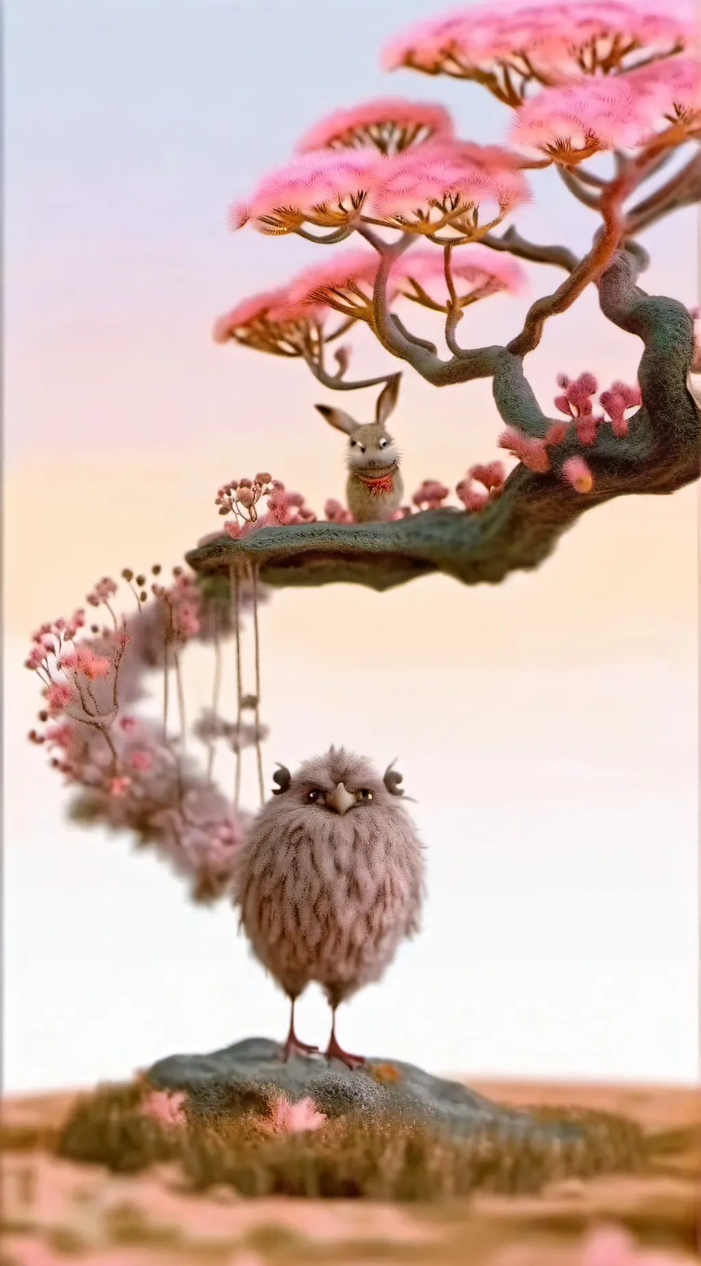 ai character: Dis lil fat pigeon background