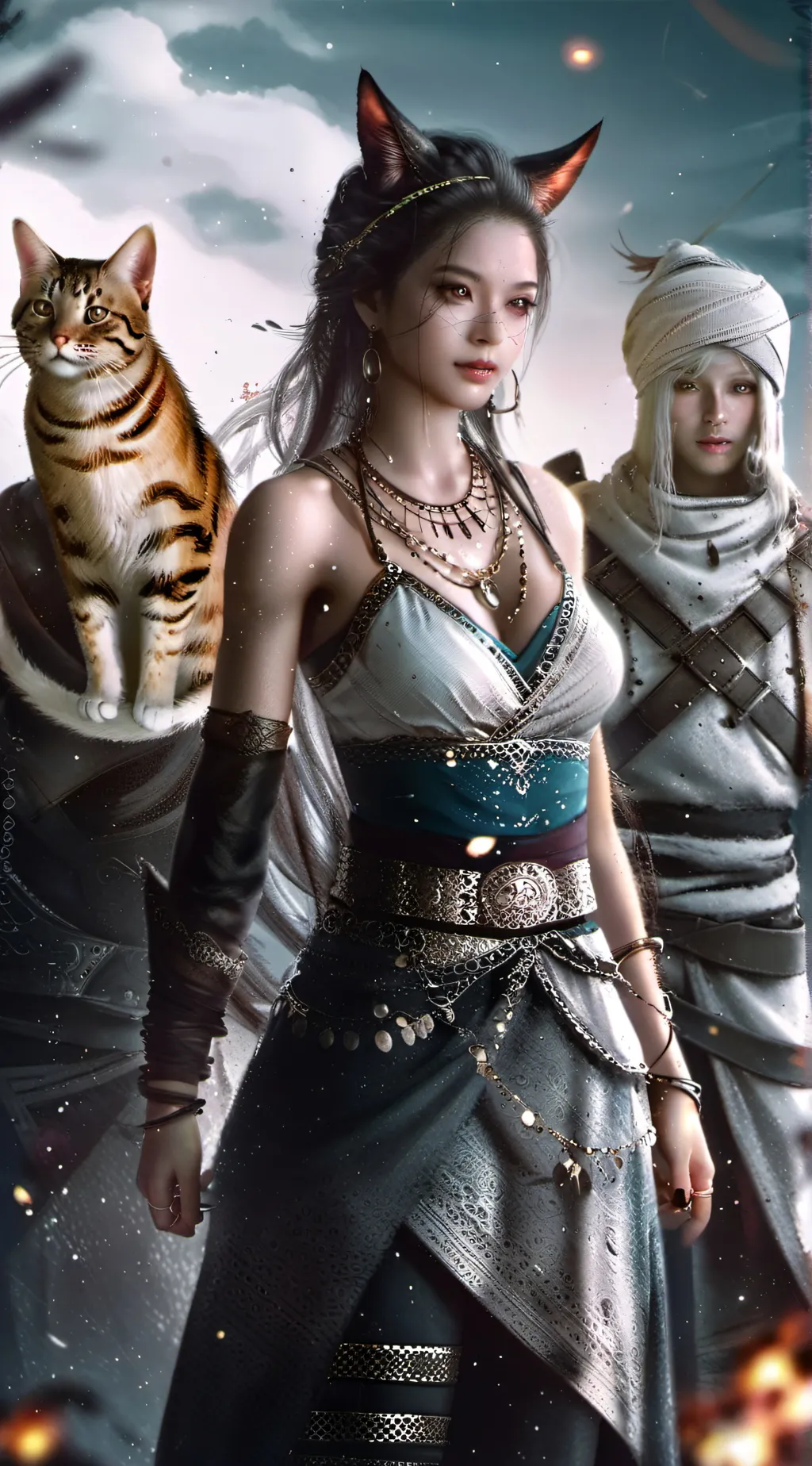 ai character: Aphmau+Warrior cat background