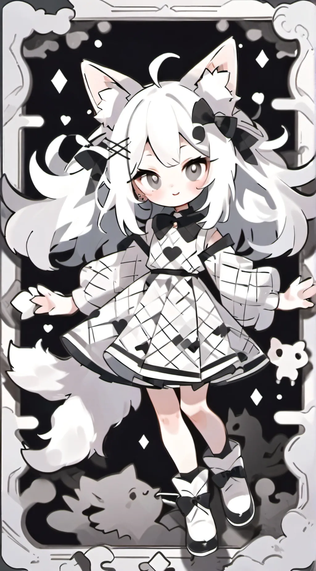 ai character: Mittens background