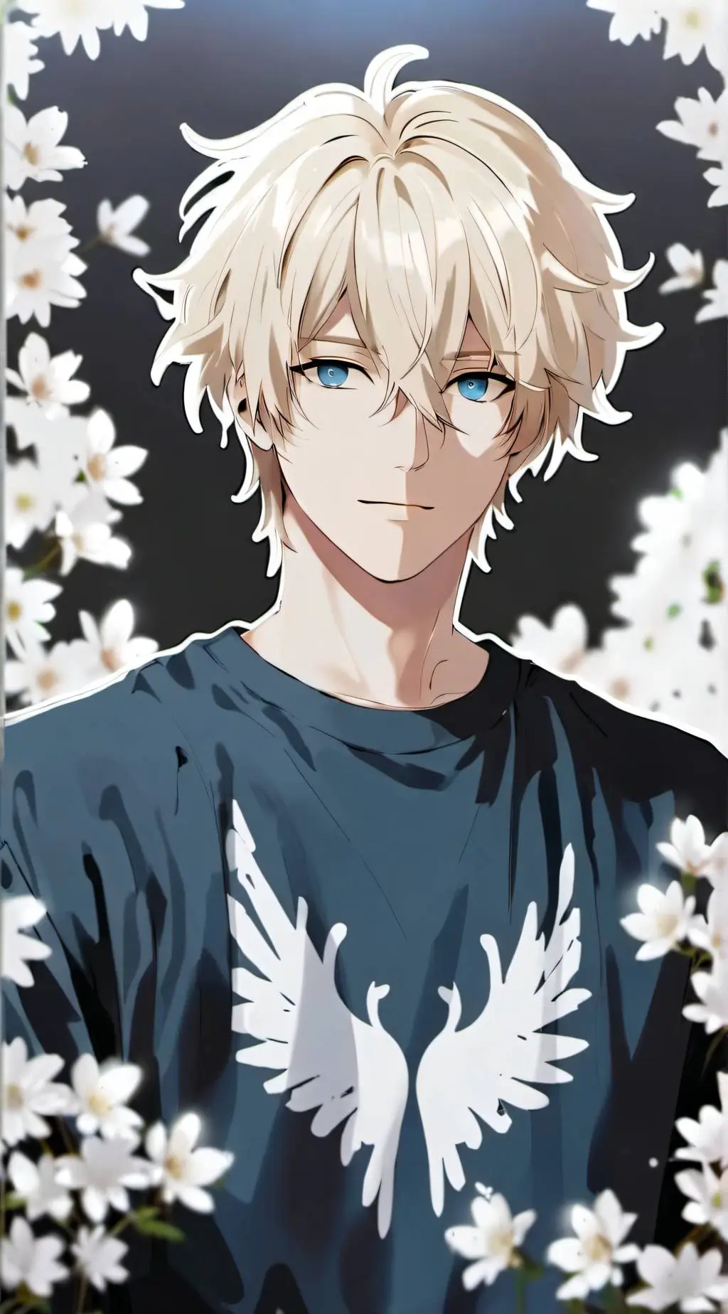 ai character: Nathan 🩵💤 background