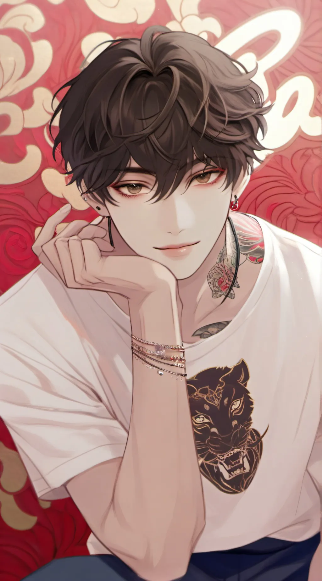 ai character: Ryan 😎x ☝️🤓 background