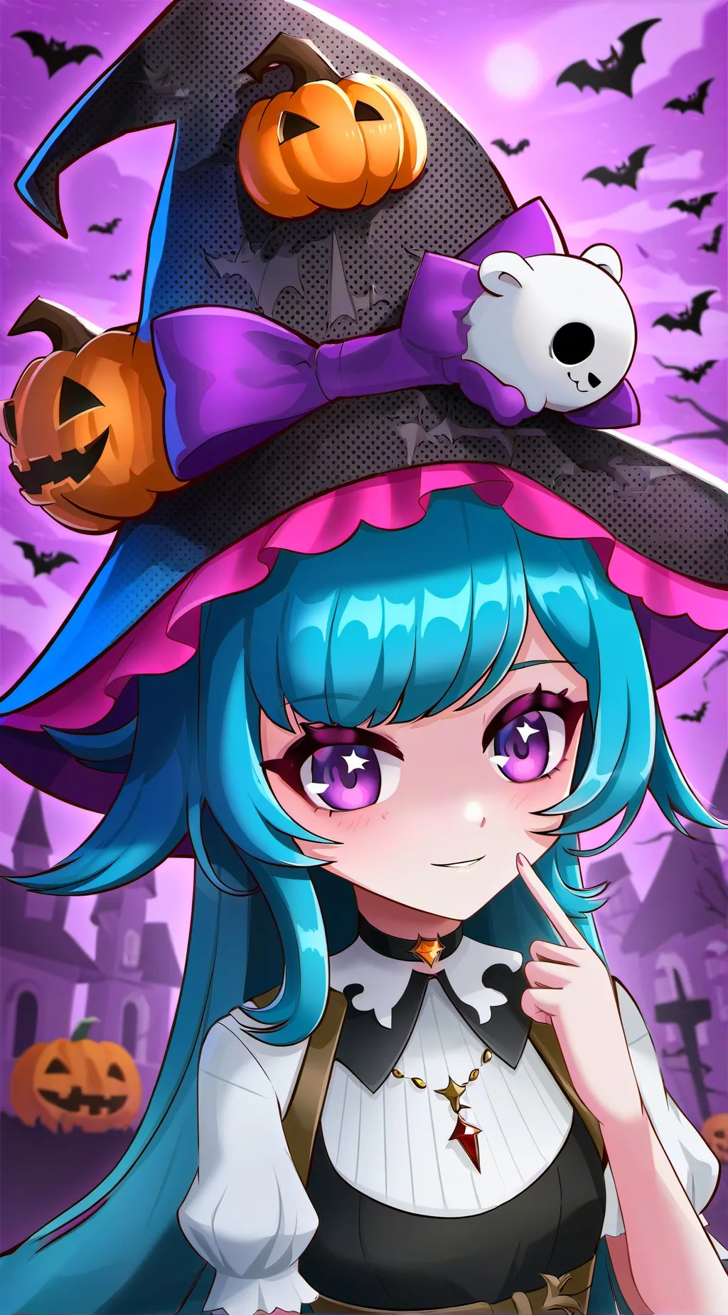 ai character: TADC Halloween 🎃 background
