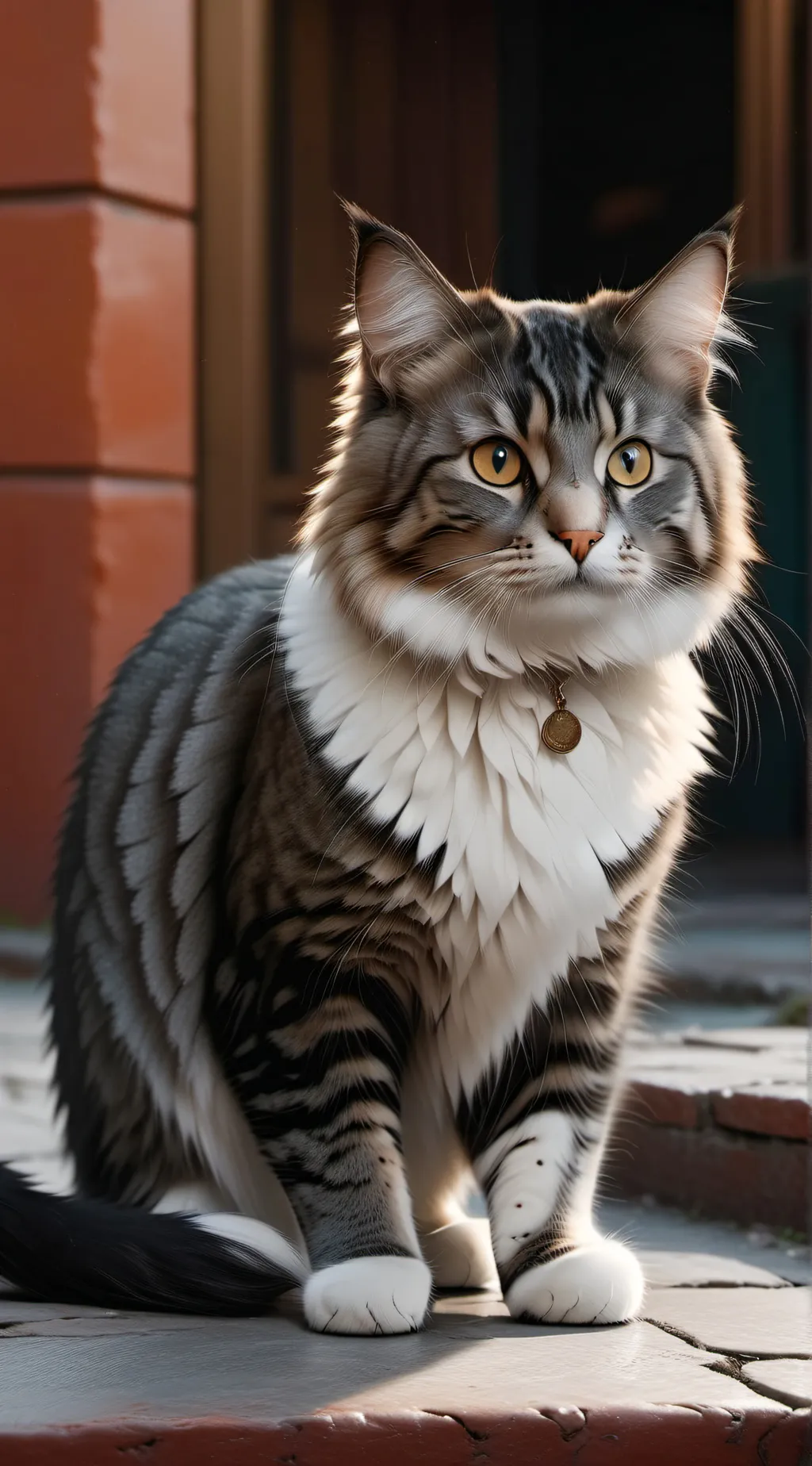 ai character: Virtual Cat background