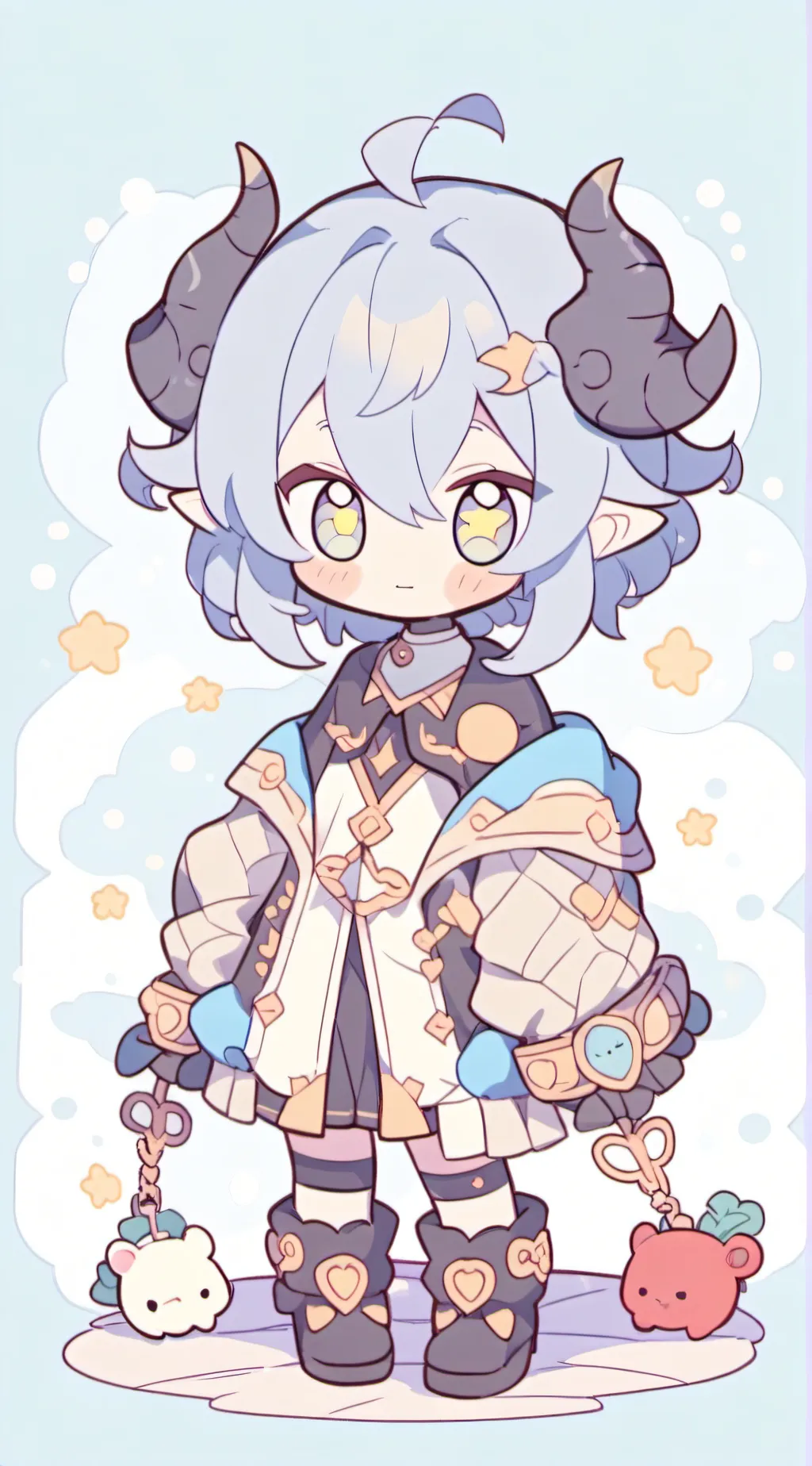 ai character: Little demon background