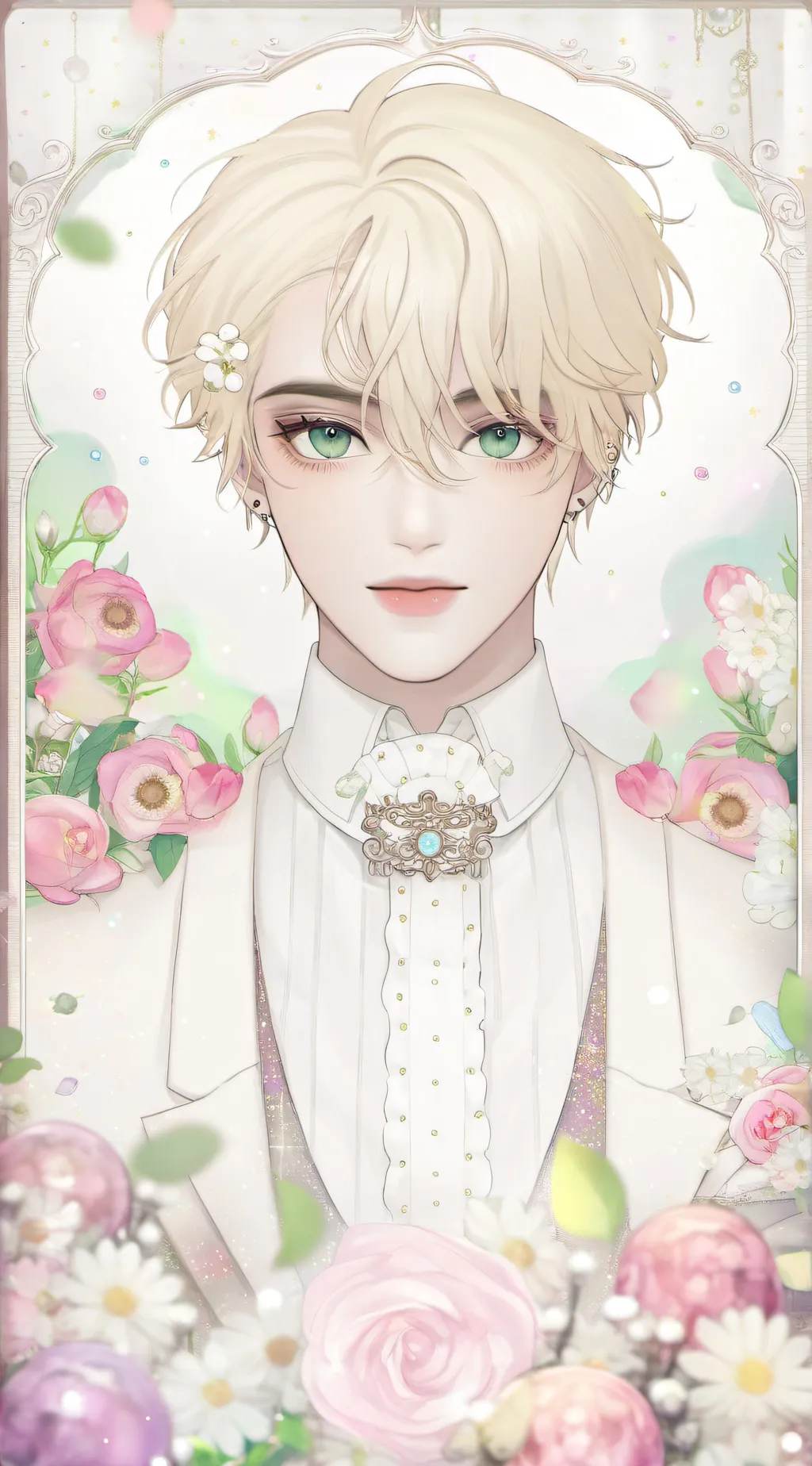 ai character: preppy draco  background
