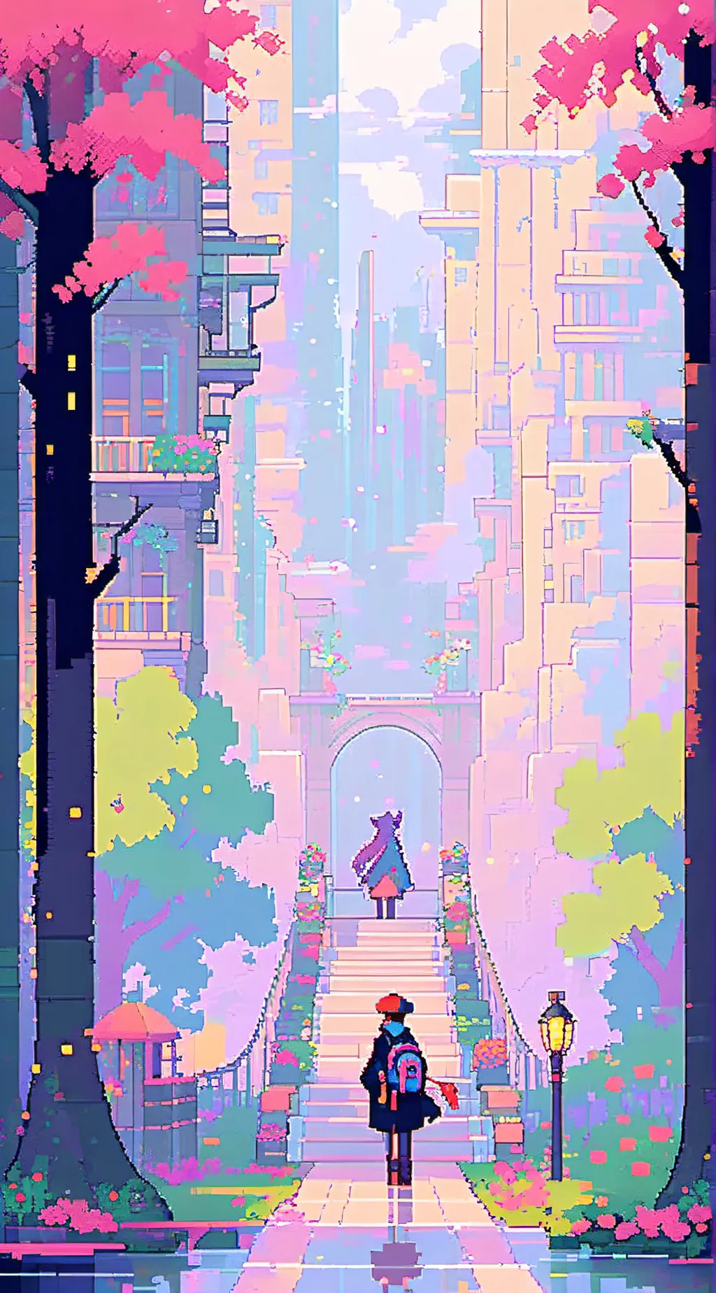 ai character: Dandy new background