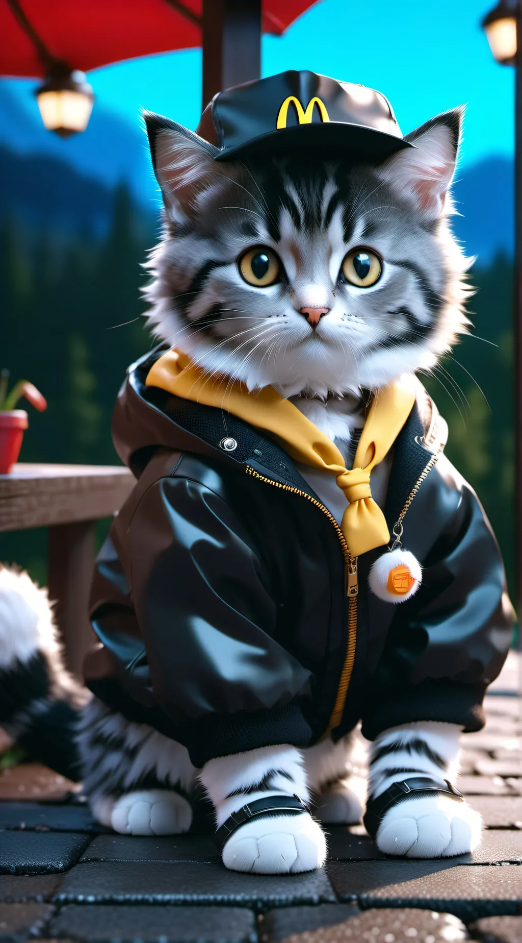 ai character: Oreo the cat background
