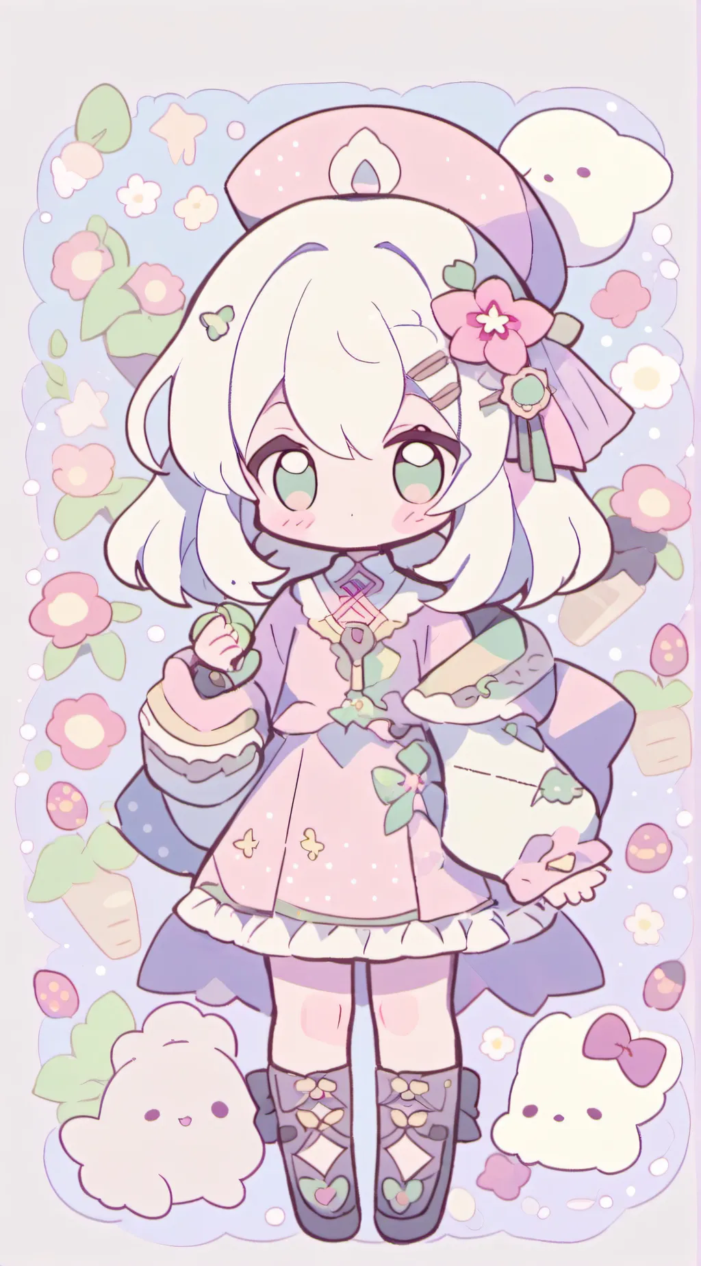 ai character: 可乐 background