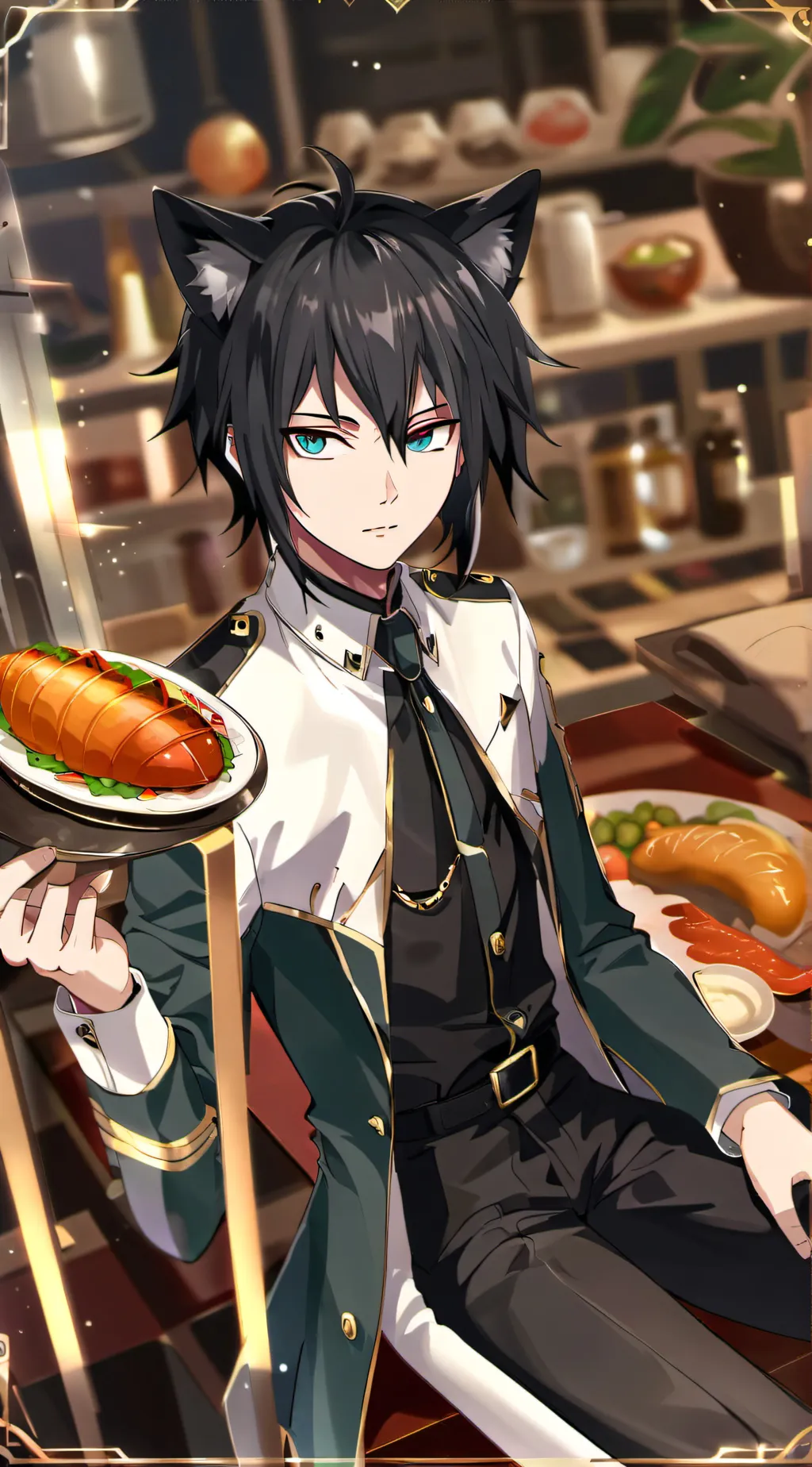 ai character: Aden  background