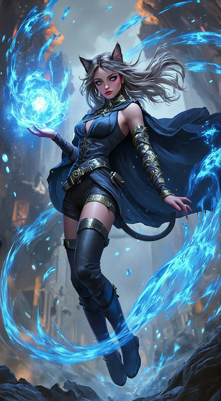 ai character: Ms. Kitty background