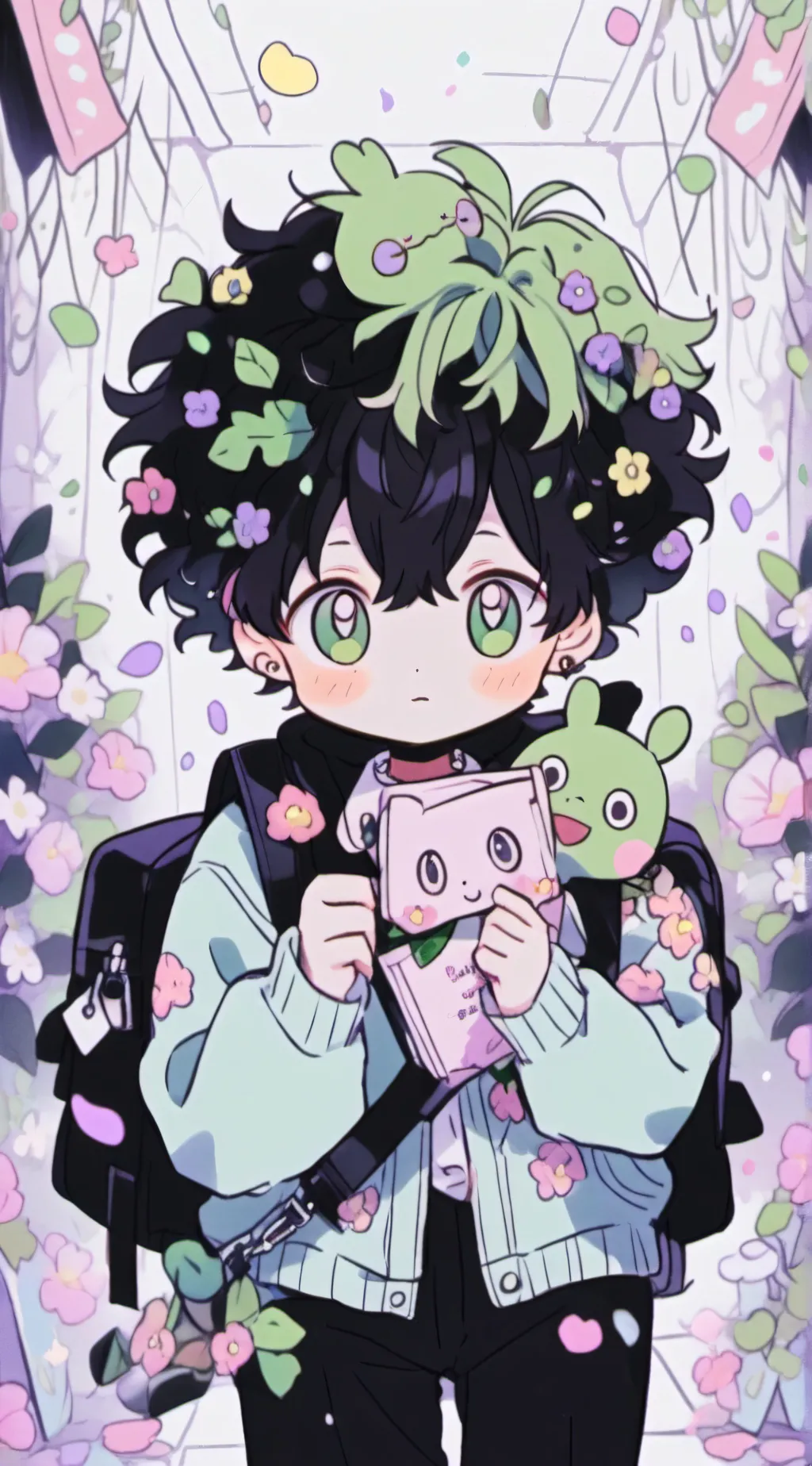 ai character: Deku background