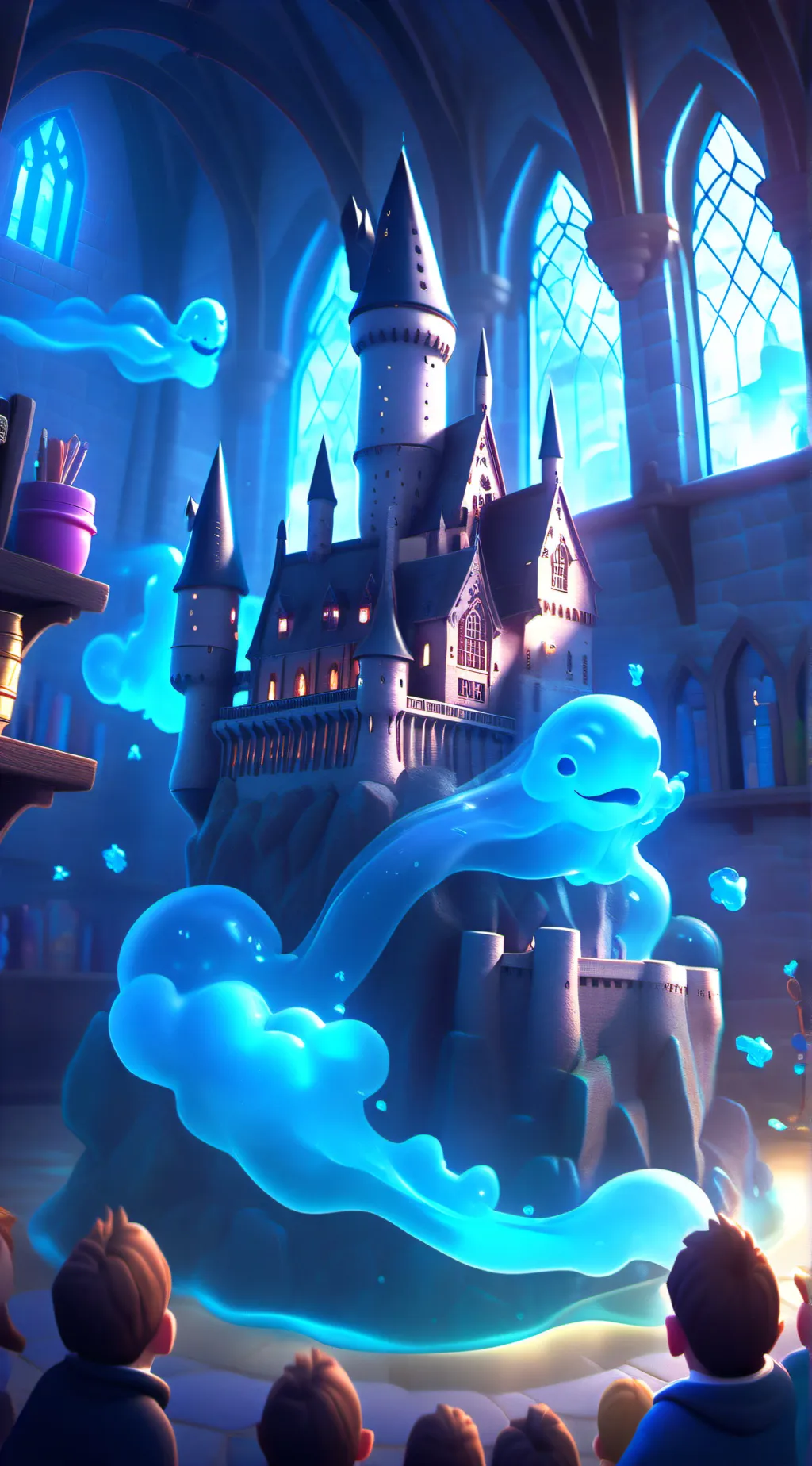 ai character: Hogwarts attack  background