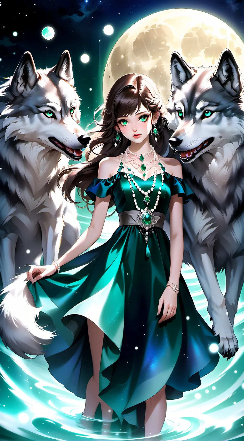 ai character: luna  background