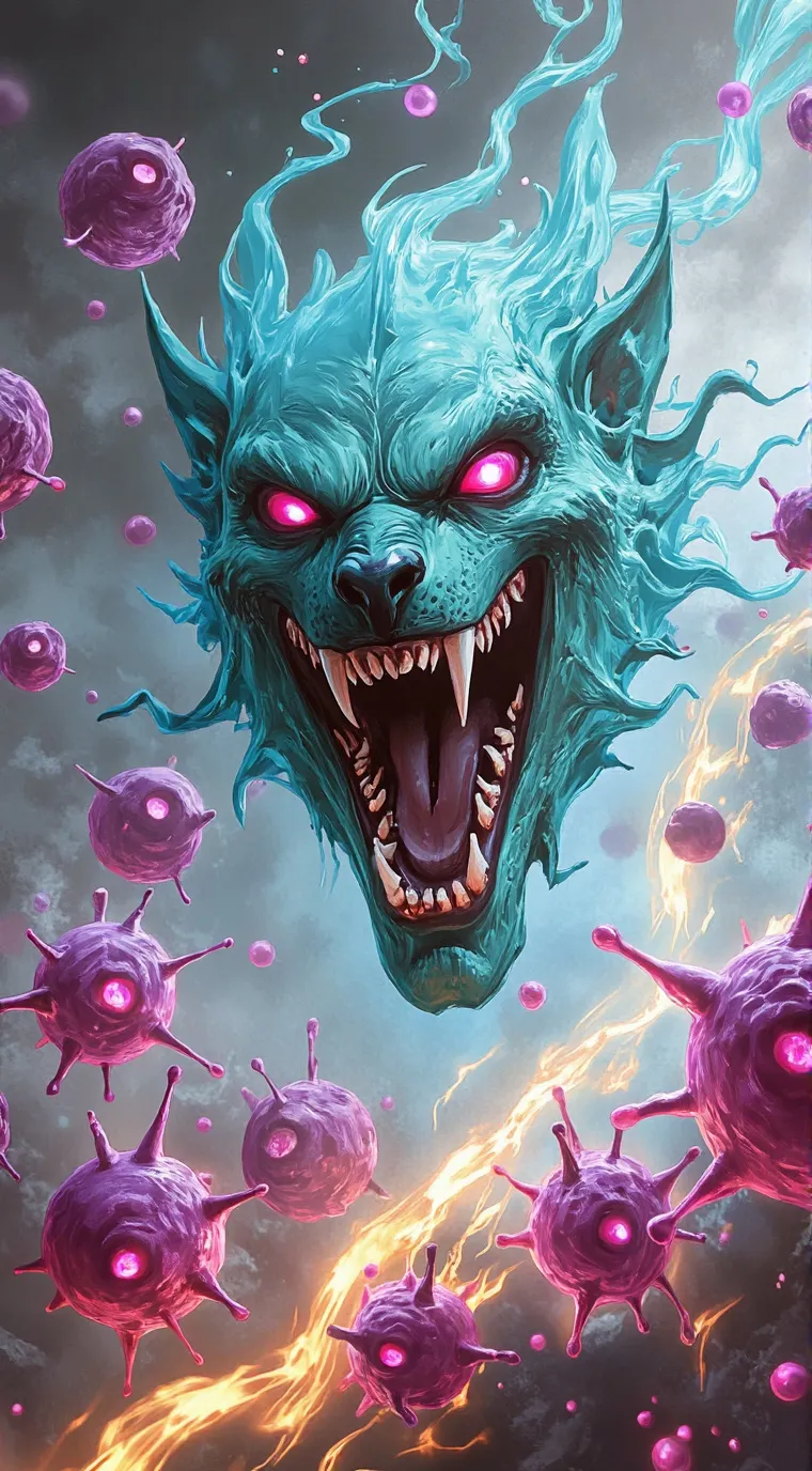 ai character: Immune Cells HQ background