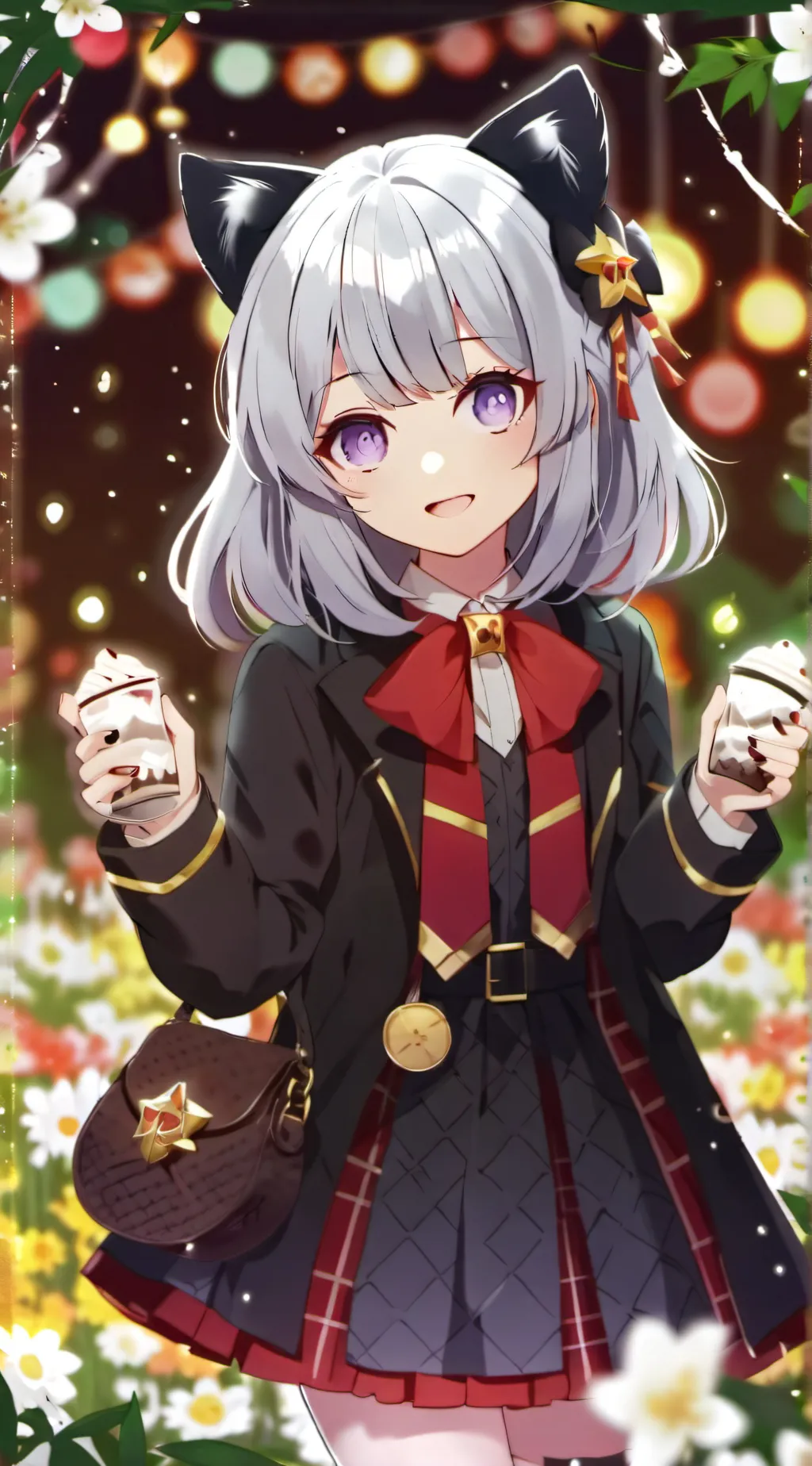 ai character: Wolf girl background