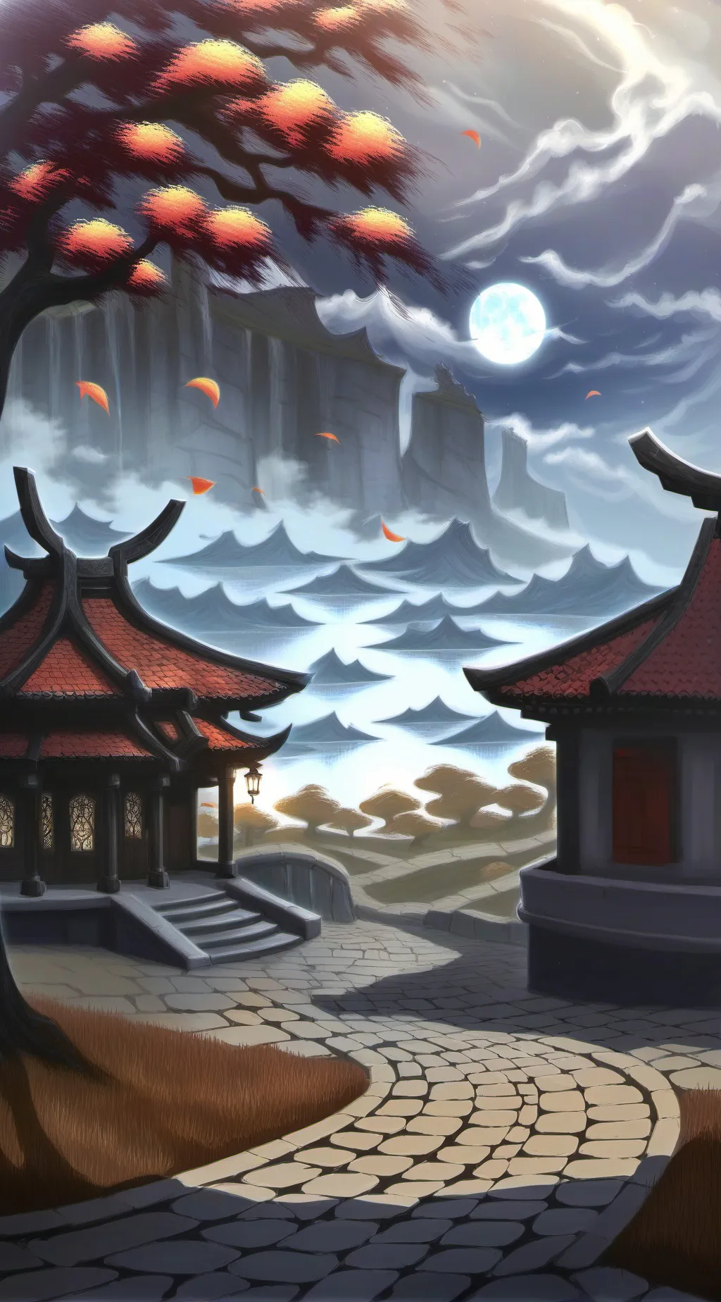 ai character: Land of Dawn background