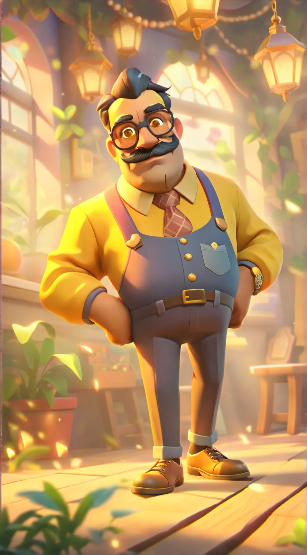 ai character: hello neighbor background