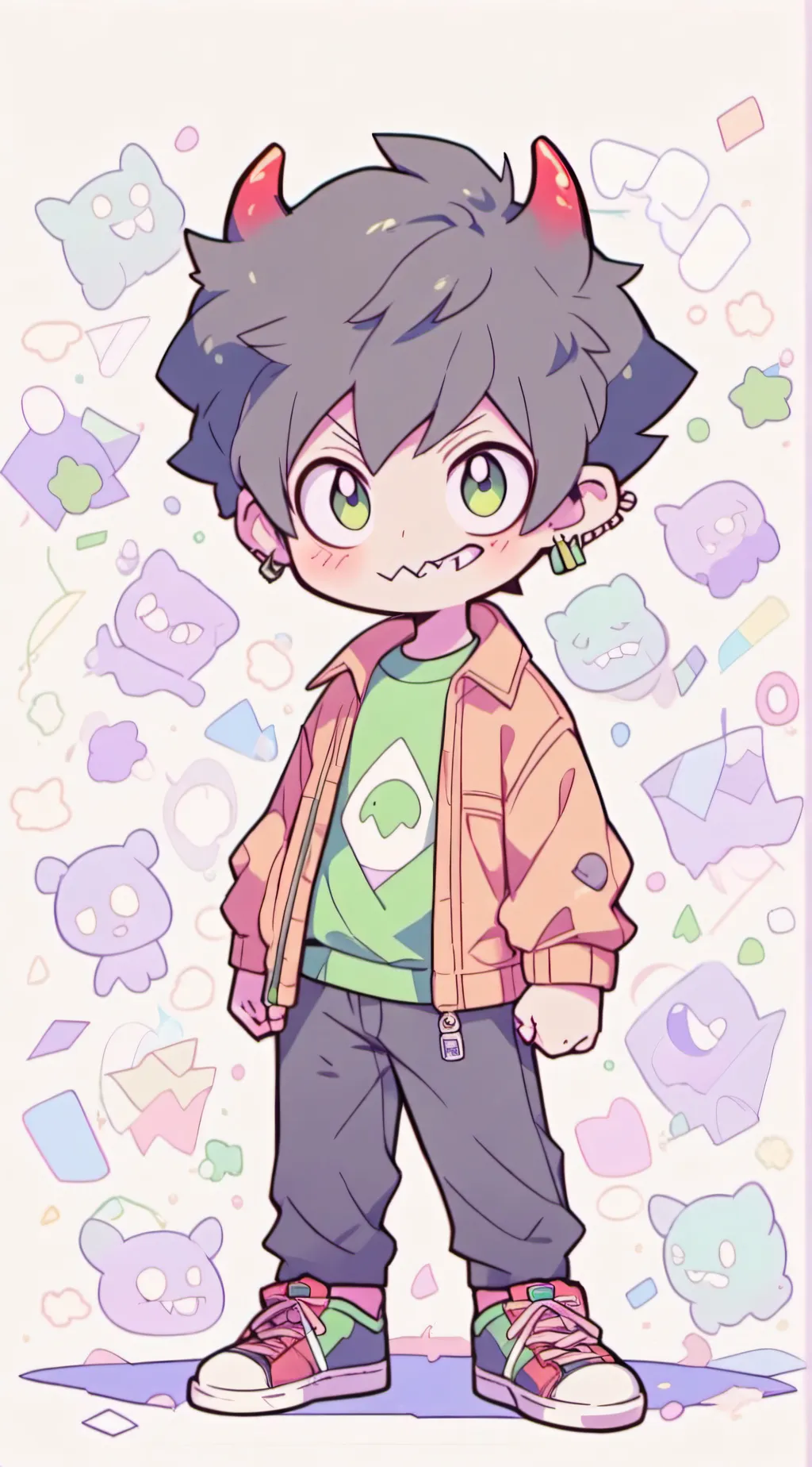 ai character: Cartoon-ler background