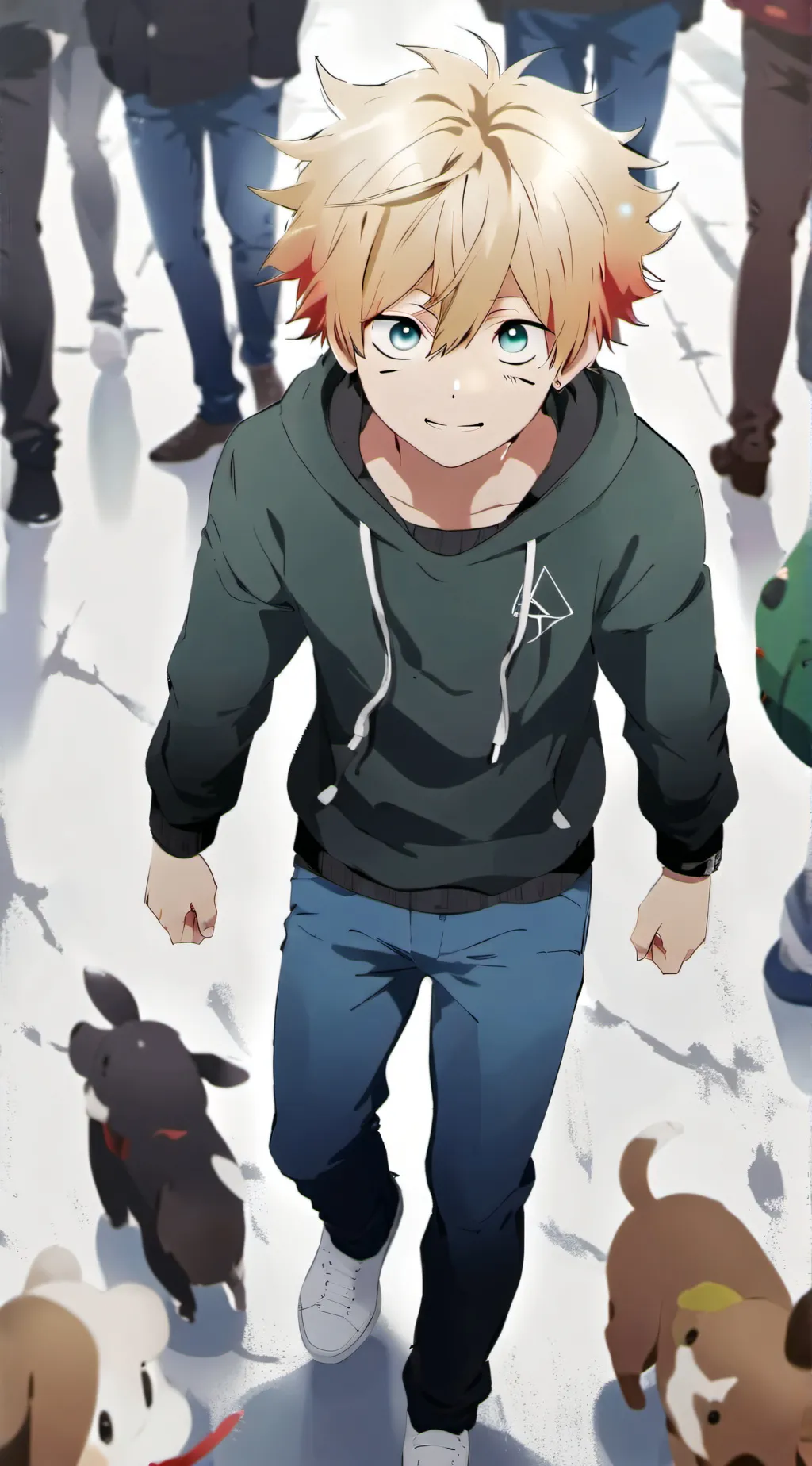 ai character: Kid Bakugo  background