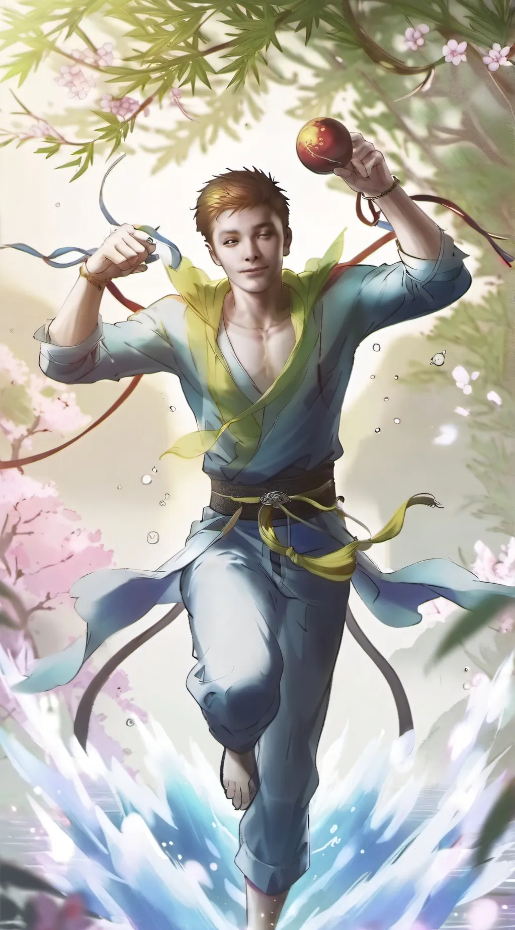 ai character:  bedrock golem background