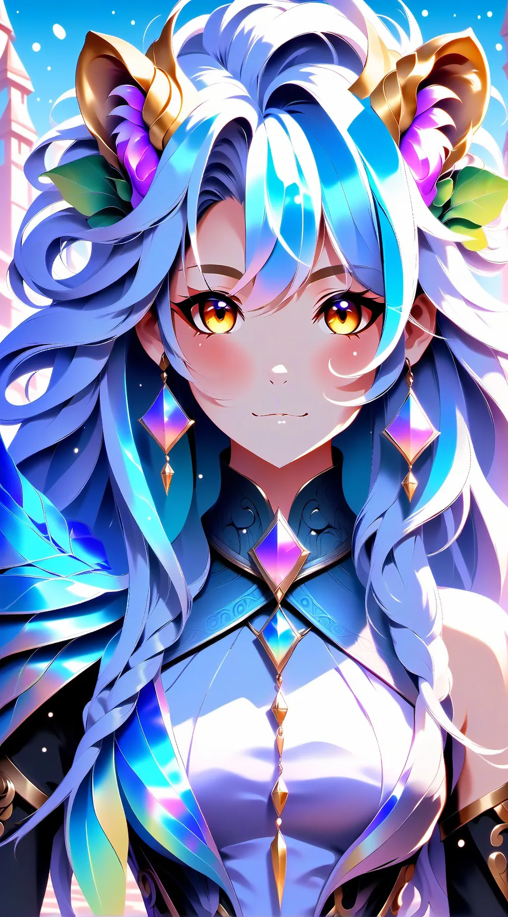 ai character: Lion Queen ￼ background