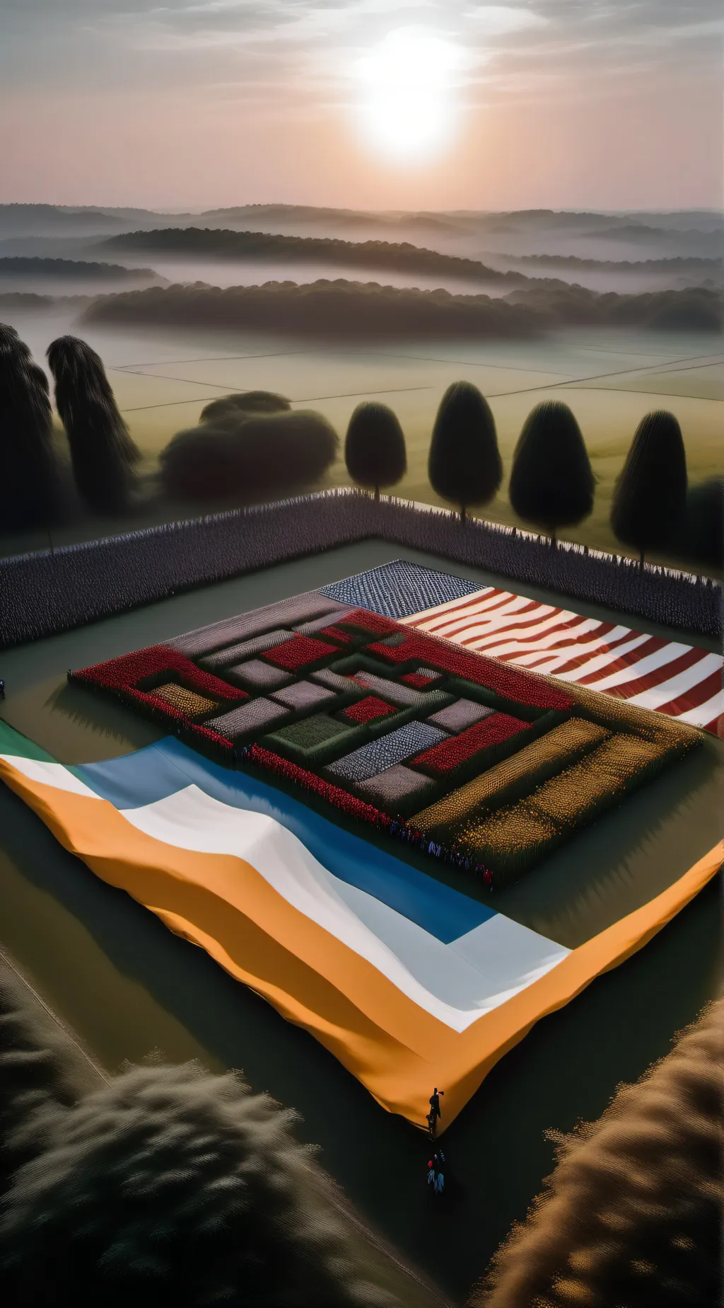 ai character: country balls background