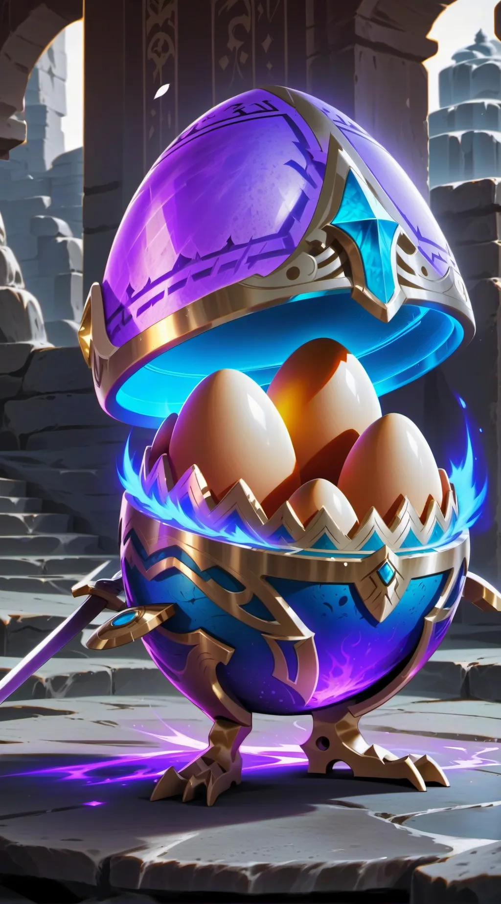 ai character: Eggy boi background