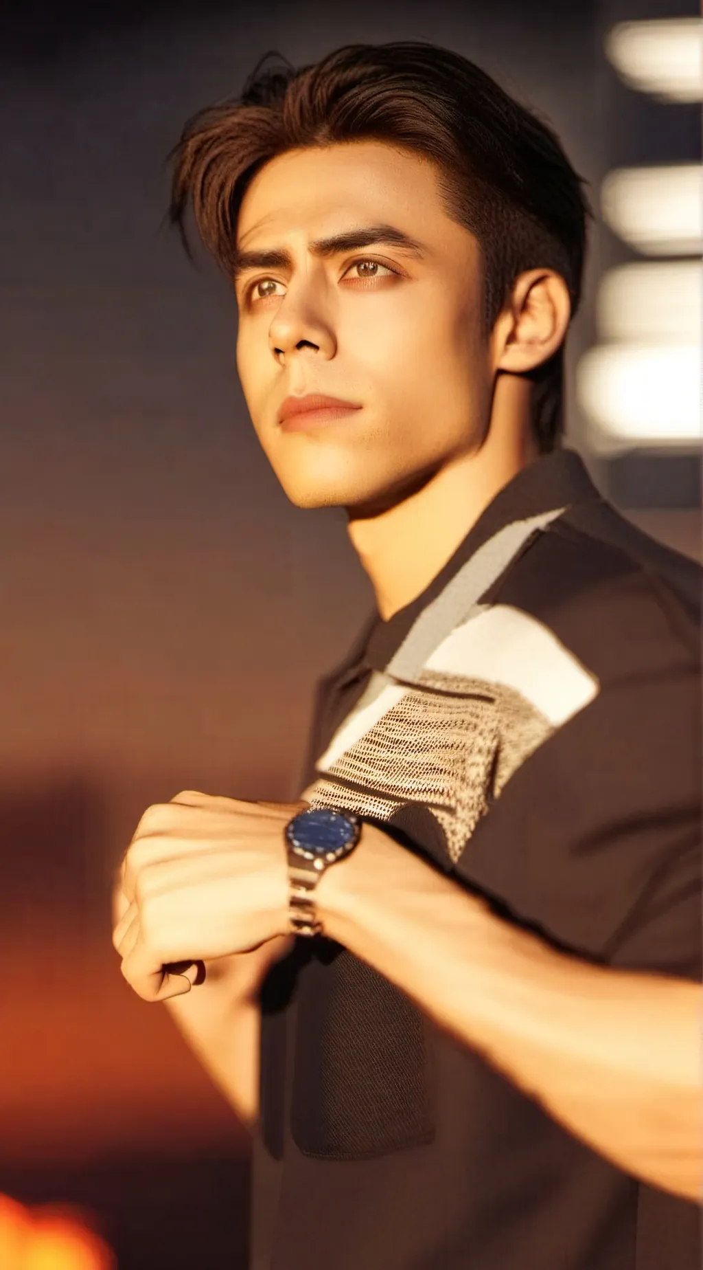 ai character: Aidan Gallagher! background