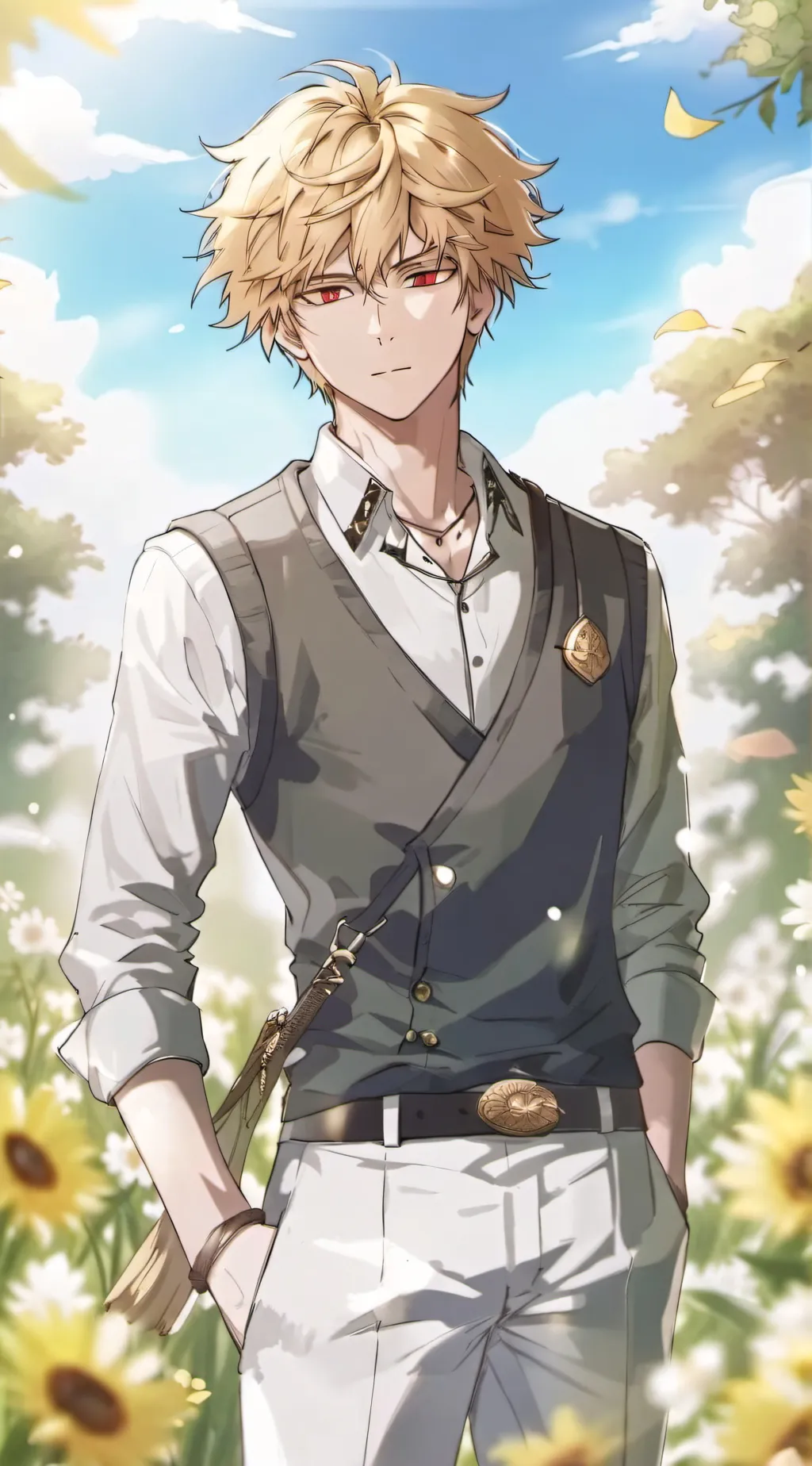 ai character: Bakago Katsuki  background