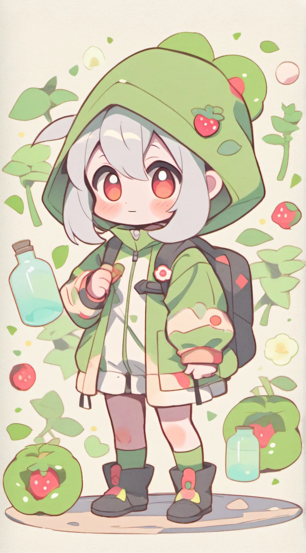 ai character: kitten hybrid background