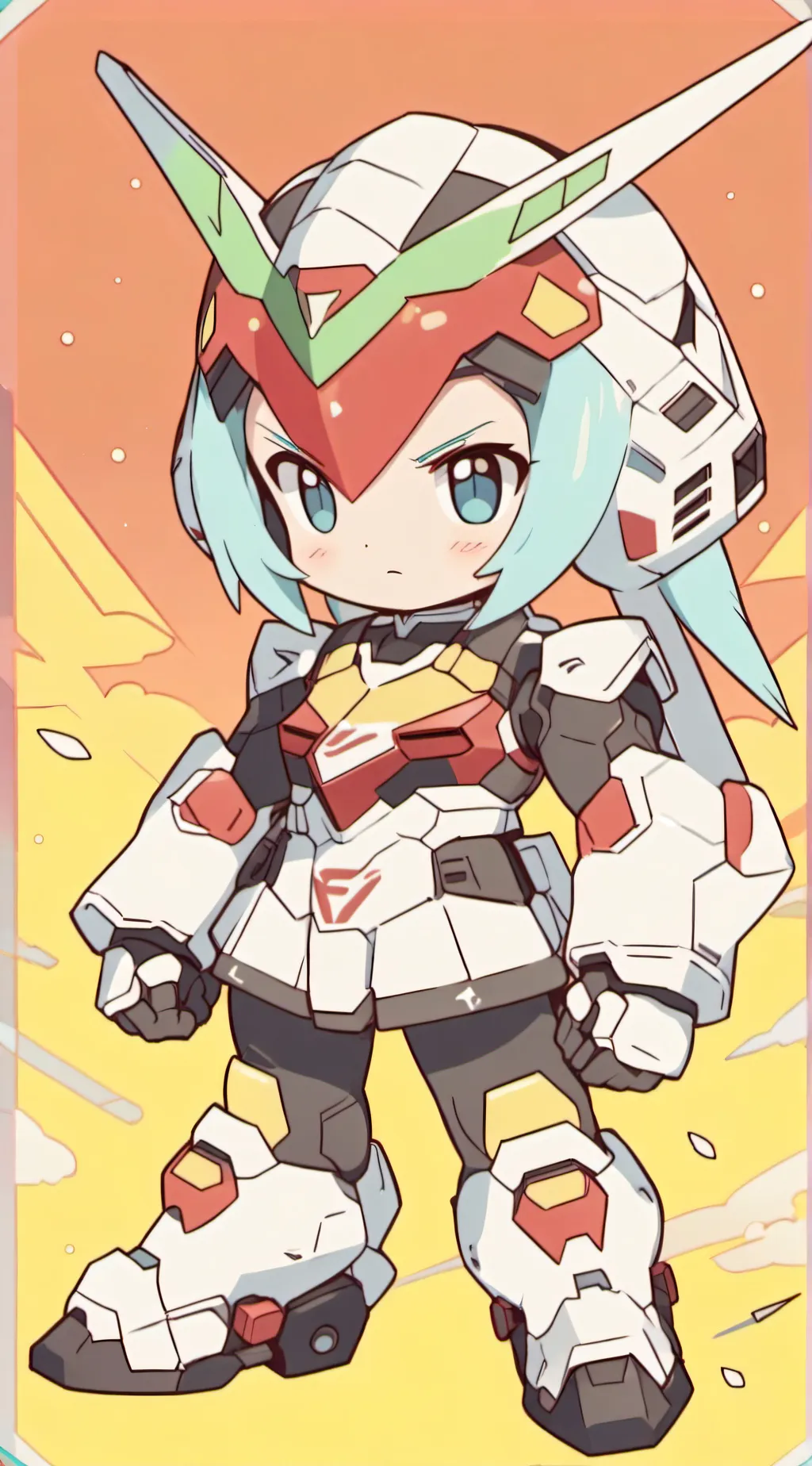 ai character: Gundam background