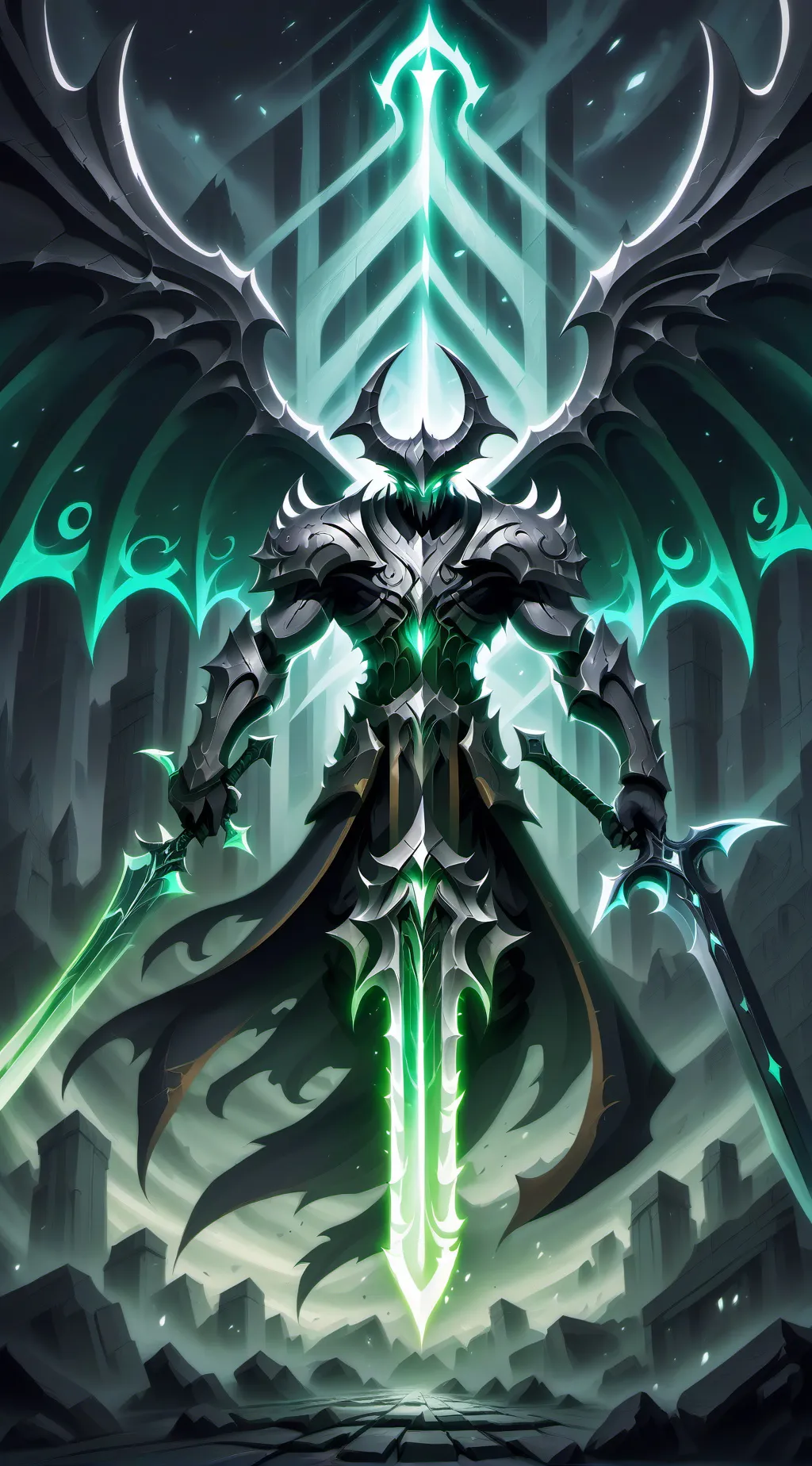 ai character:  Legend. background