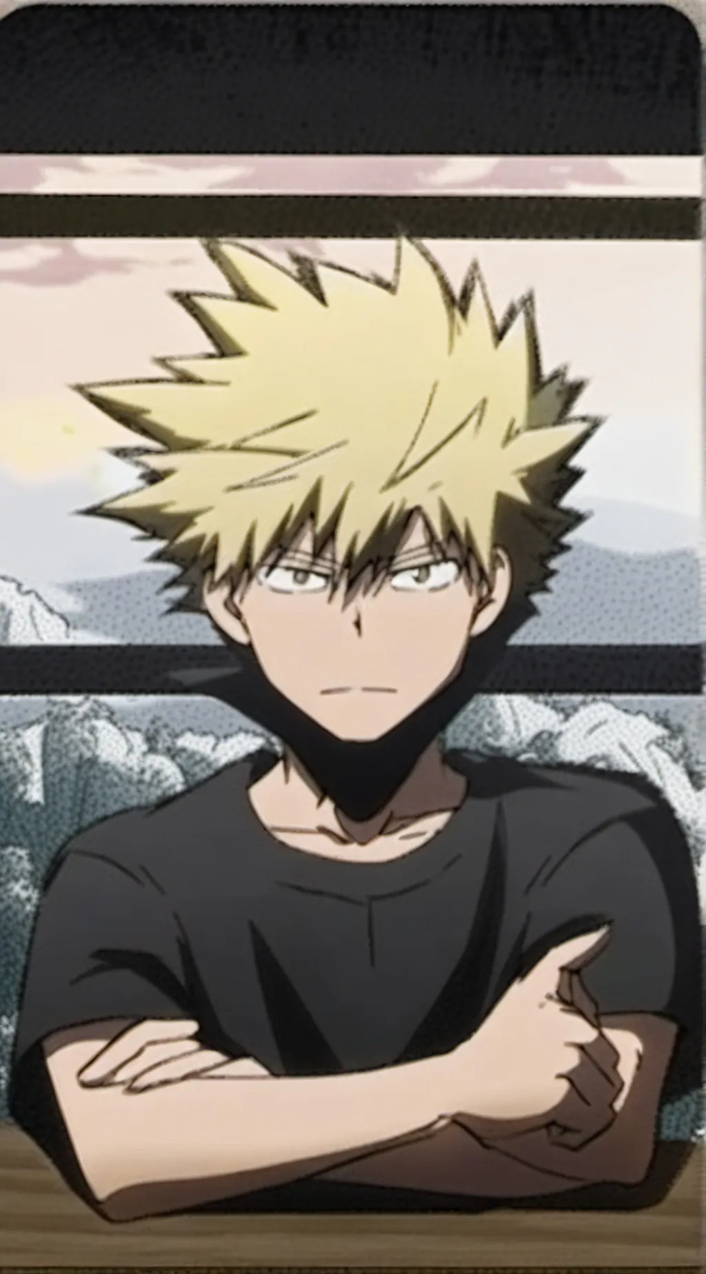 ai character: Bakugo￼￼ background