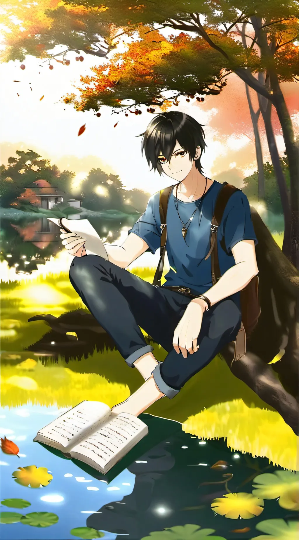 ai character: Leo background