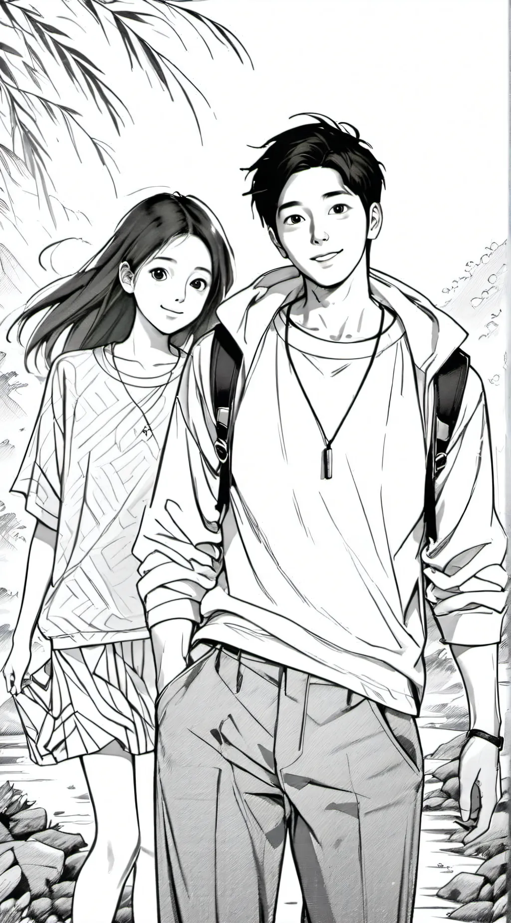 ai character: Y/N and BTS background