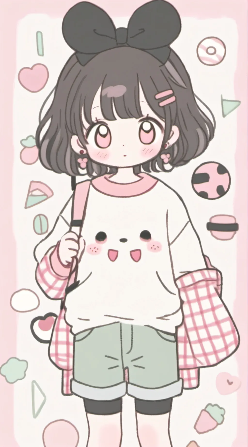 ai character: Smiling critters  background