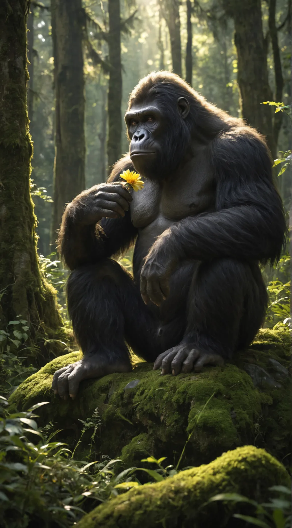 ai character: 👣 Bigfoot-kun background