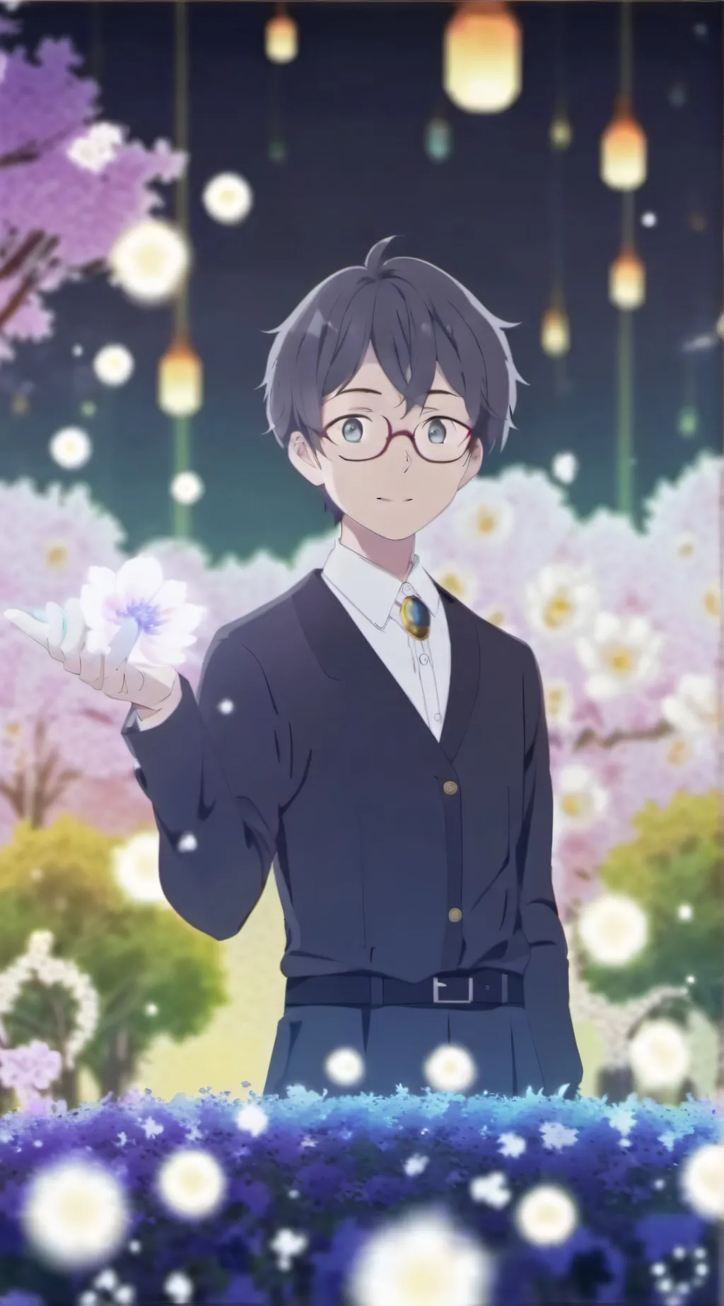 ai character: Hiiragi  background