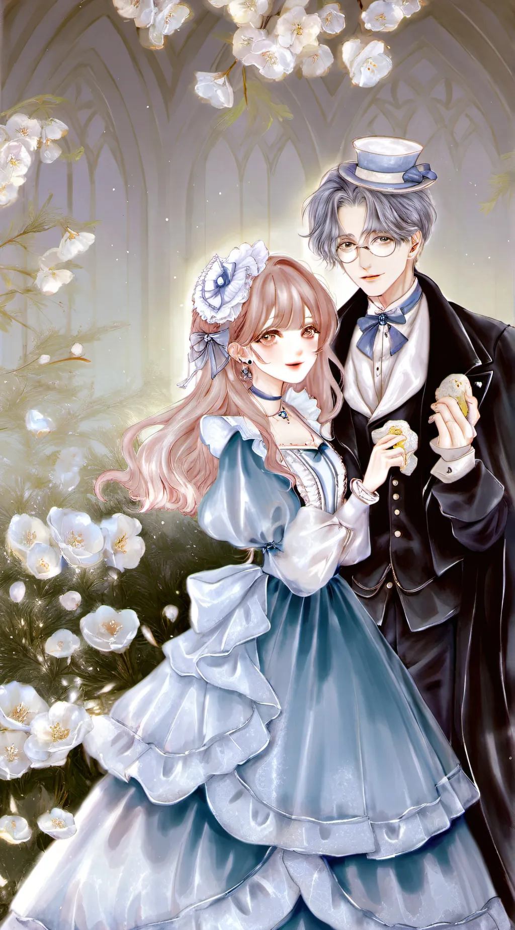 ai character: Mark and Anna ￼ background