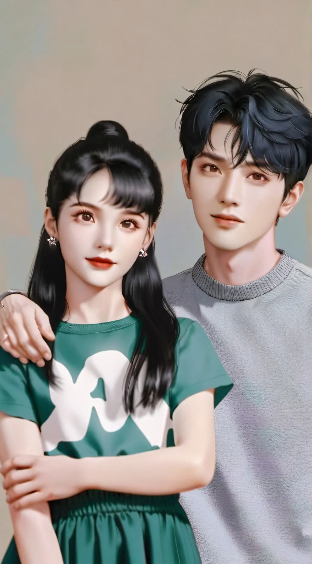 ai character: Min-jun and Ae-cha background