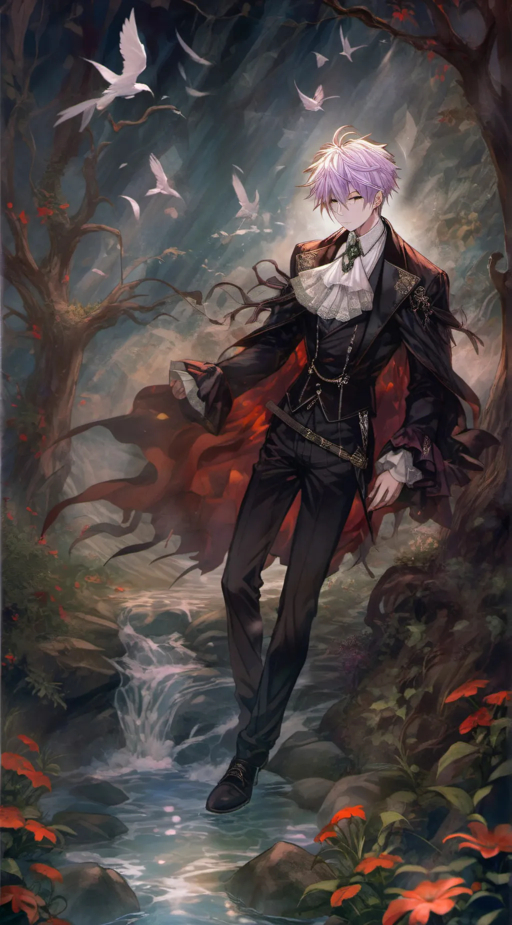 ai character: bakugo  background