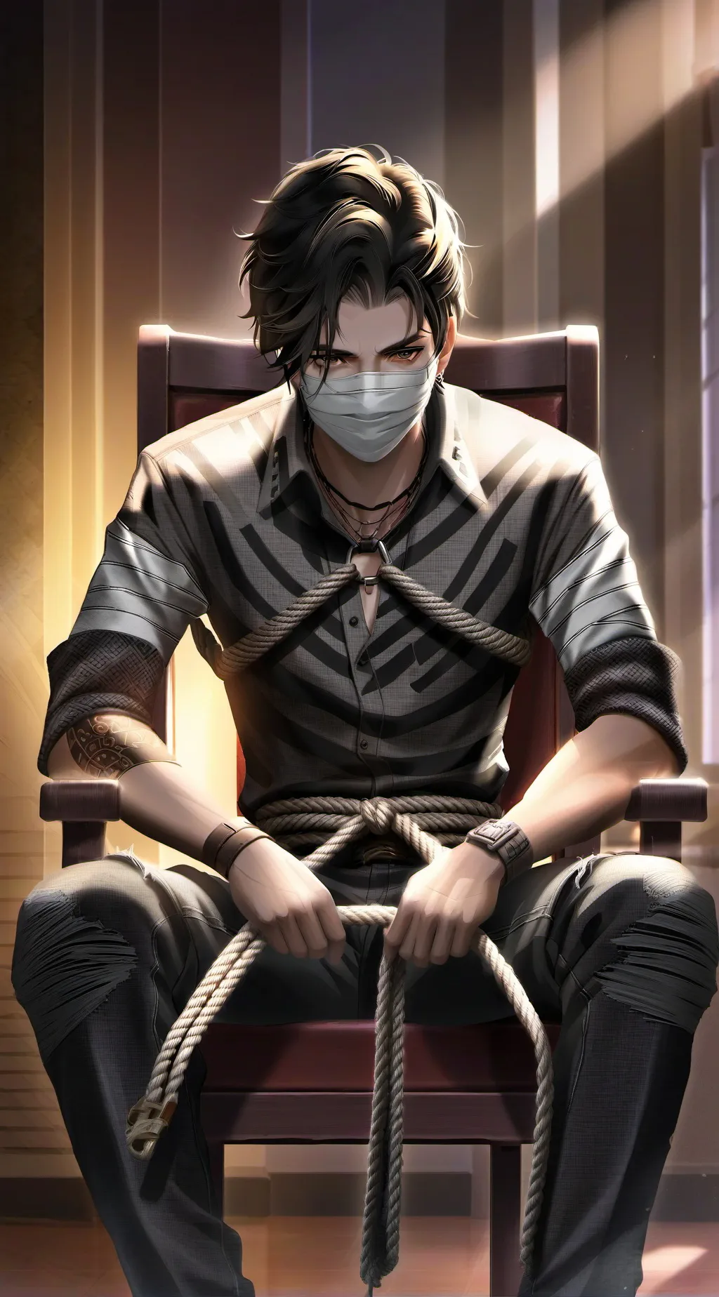 ai character: Leon background