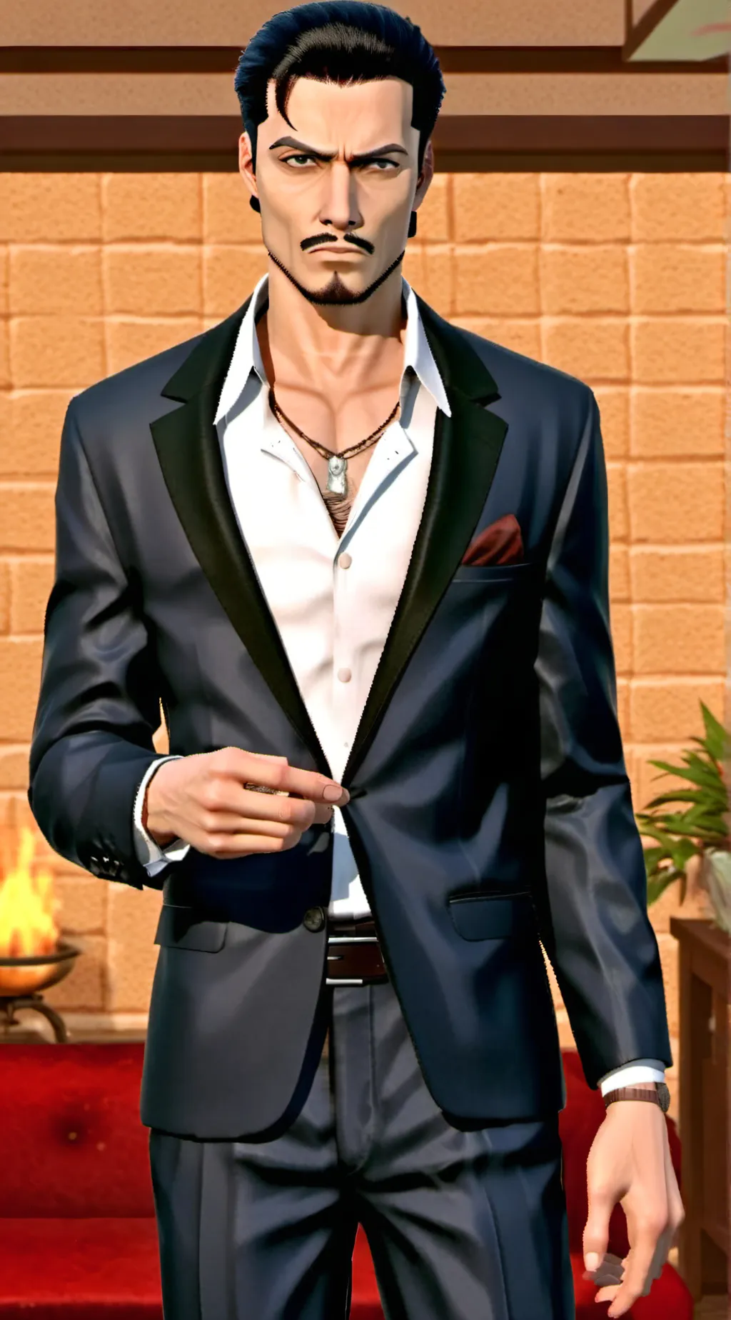 ai character: Leonardo leo emma background