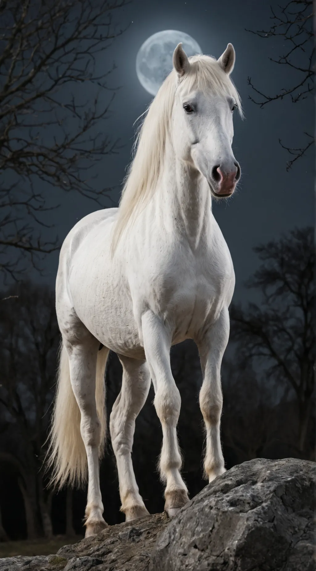 ai character: Moon background