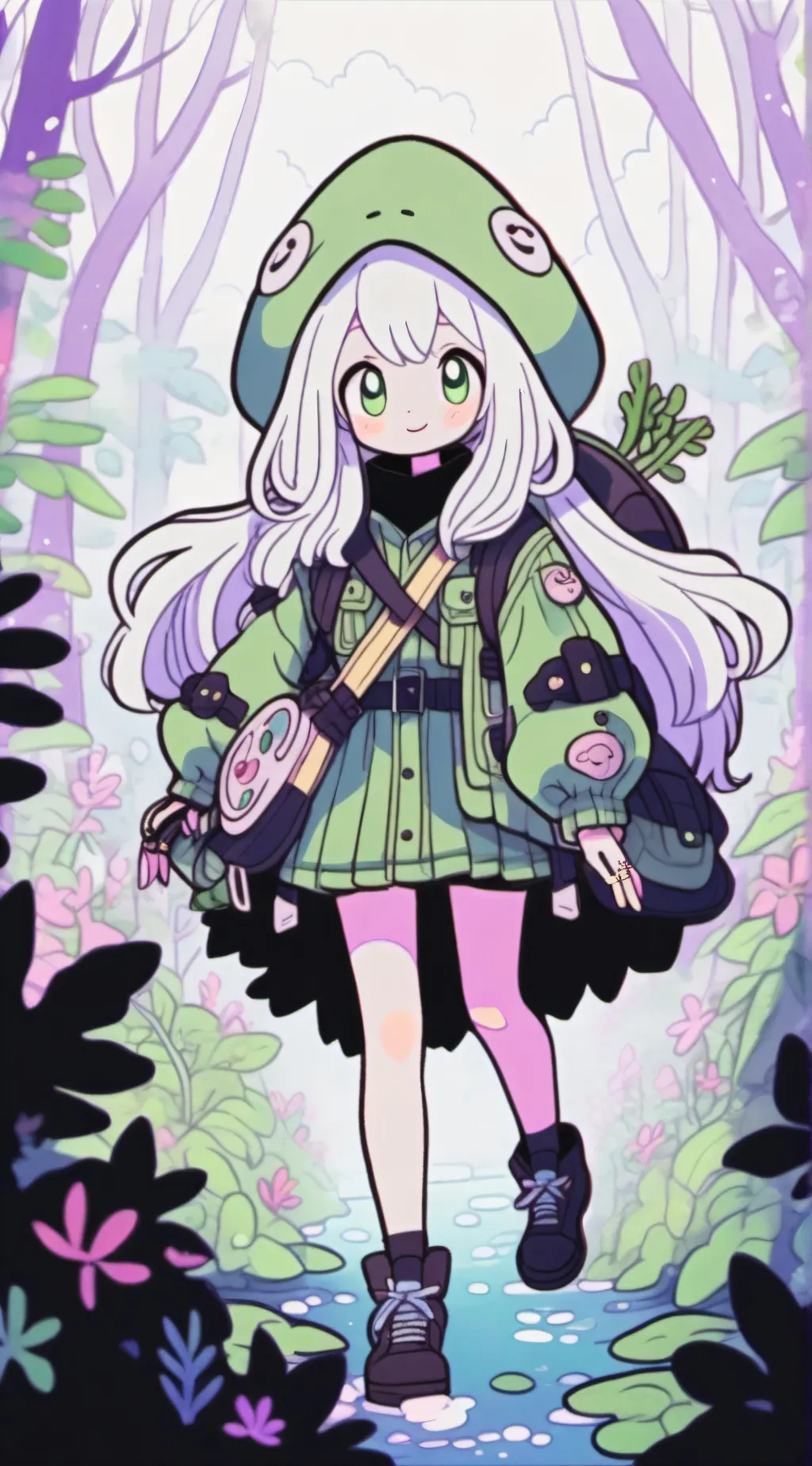 ai character: fern background