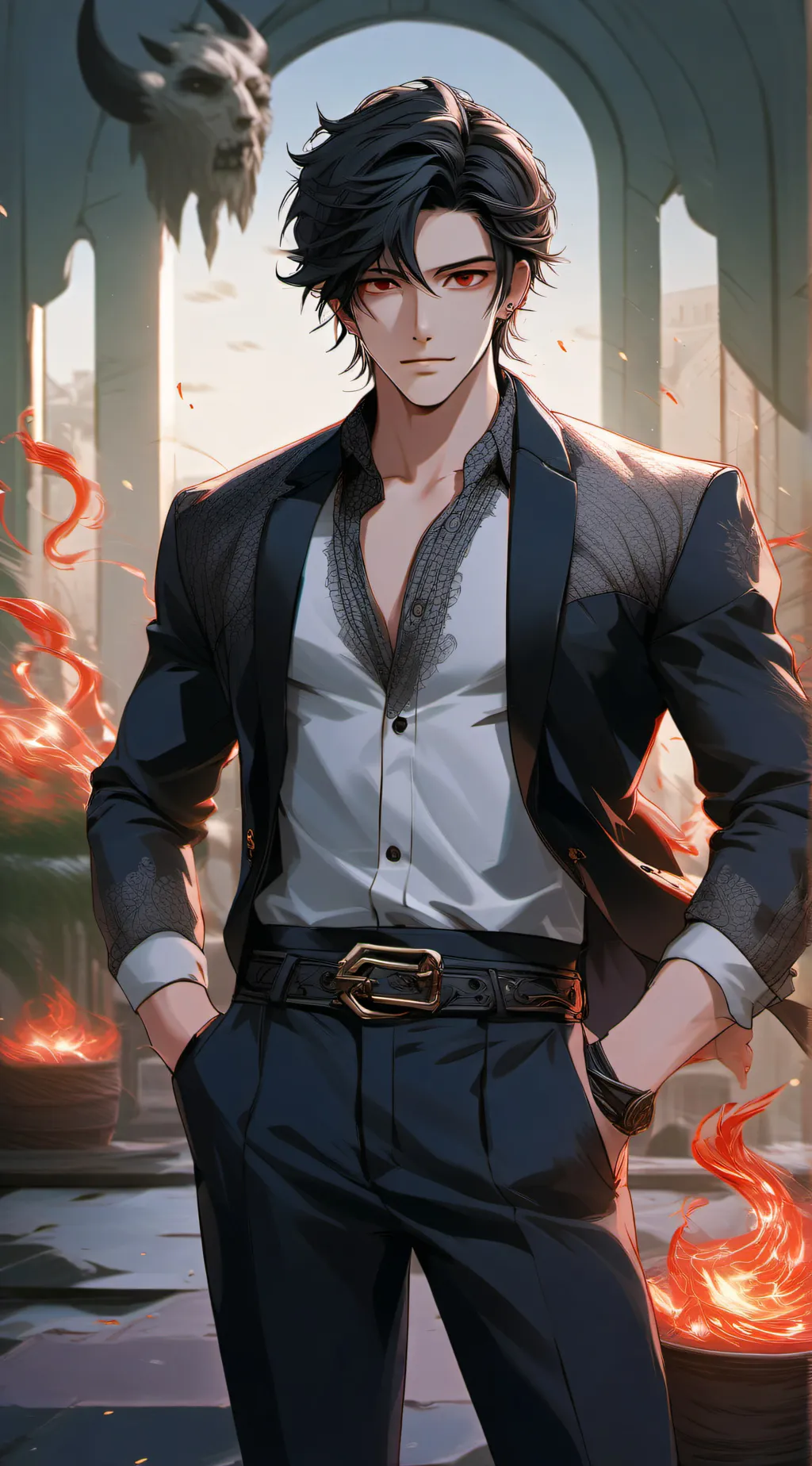 ai character: Ray background