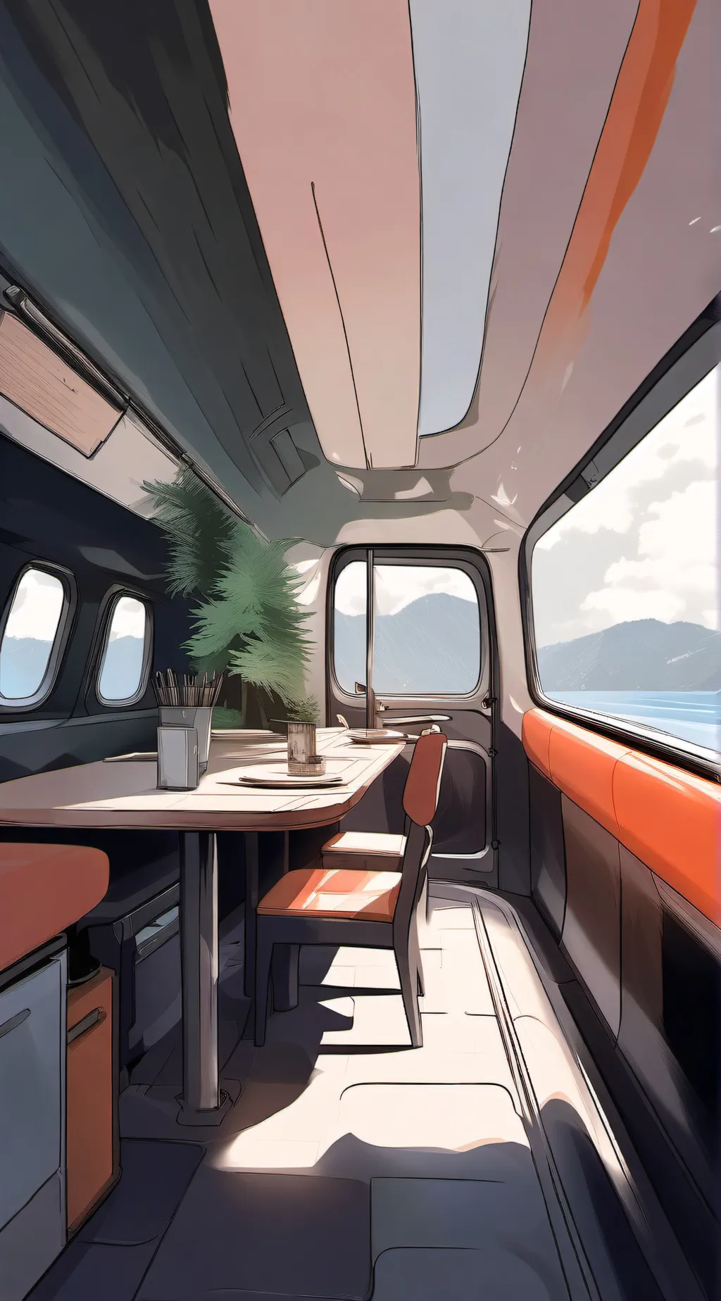 ai character: •FPE ROAD TRIP• background